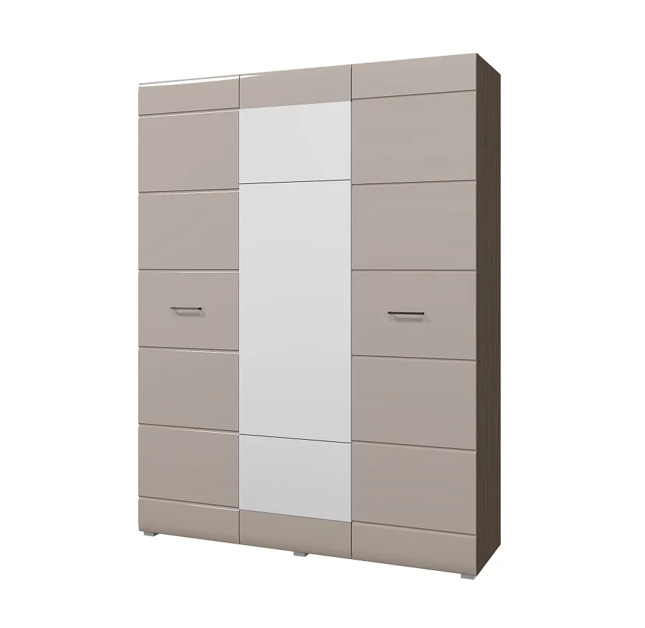 Шкаф Ненси 3-х дверный (венге/капучино глянец)