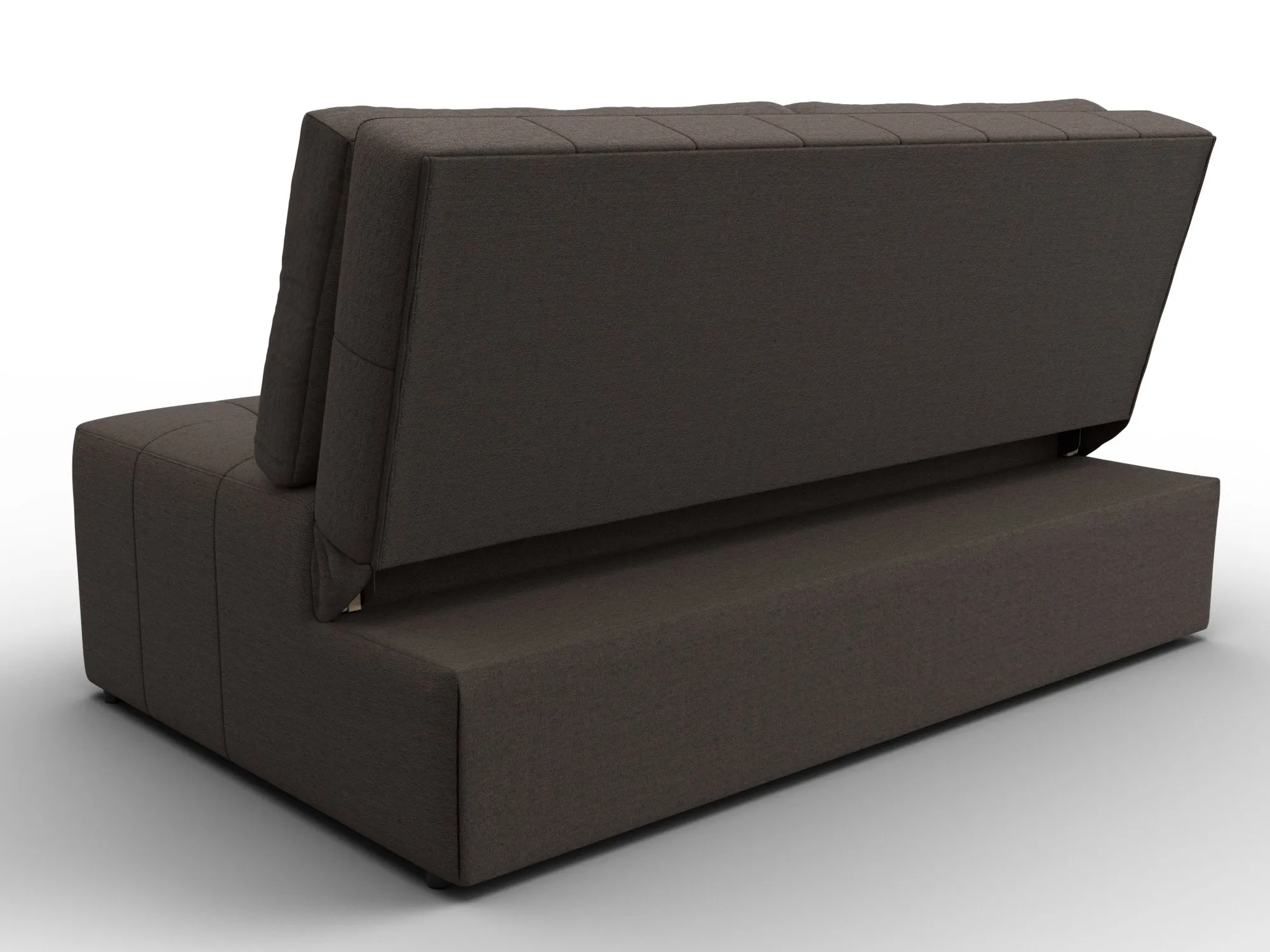 Диван прямой Лига-107 (140) ( Амур 05 коричневый )