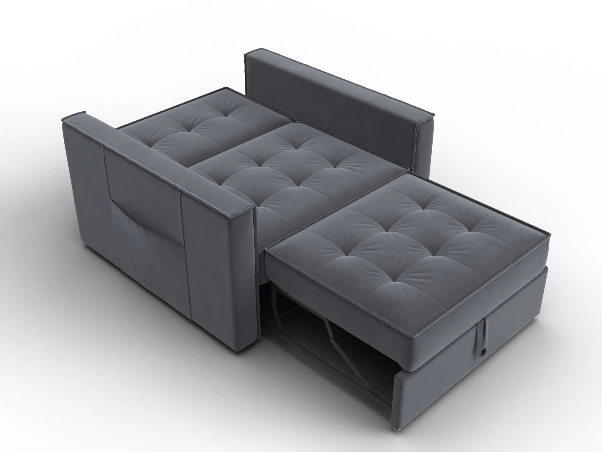 Кресло-кровать Лига-104 (80) ( SEVEN 17 серый )