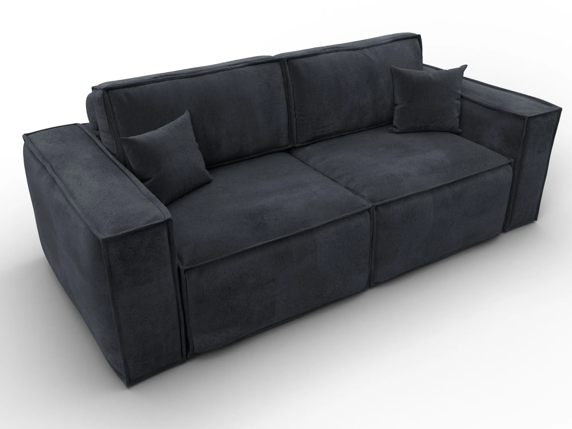 Диван прямой Лига-081 НПБ ( TOWER 11 темно-серый )