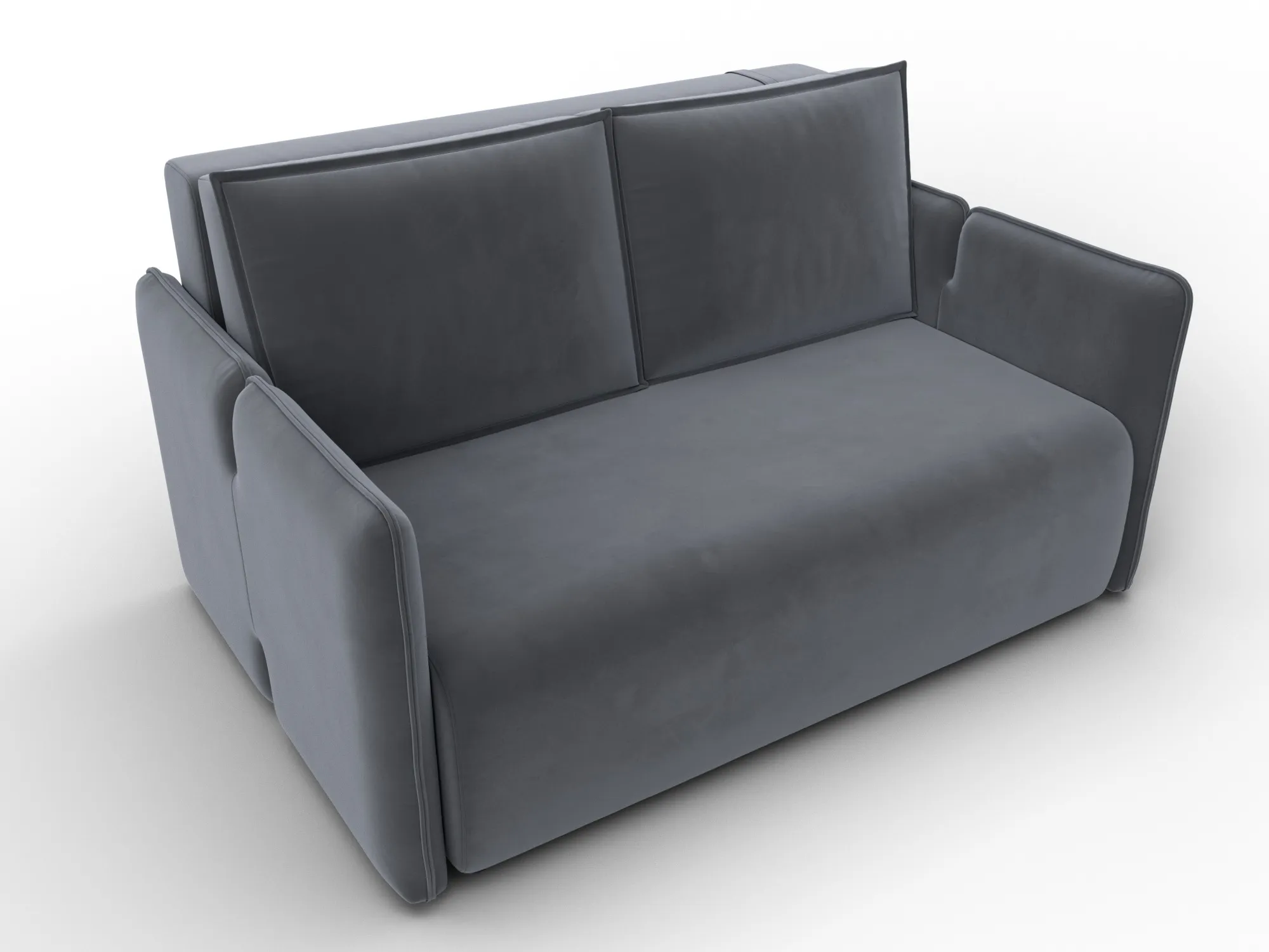 Диван прямой Лига-117 ( SEVEN 17 серый )