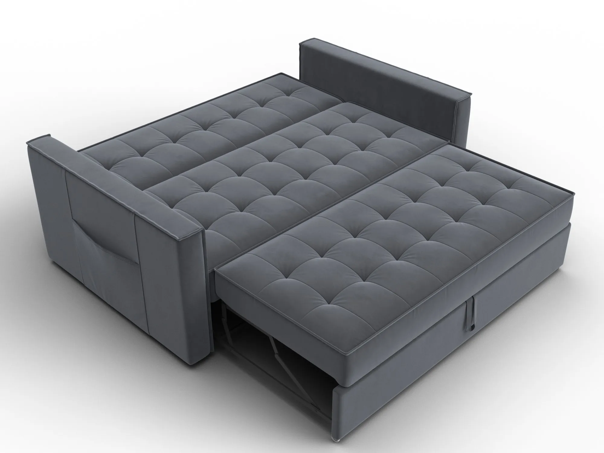 Диван прямой Лига-104 (140) ( SEVEN 17 серый )