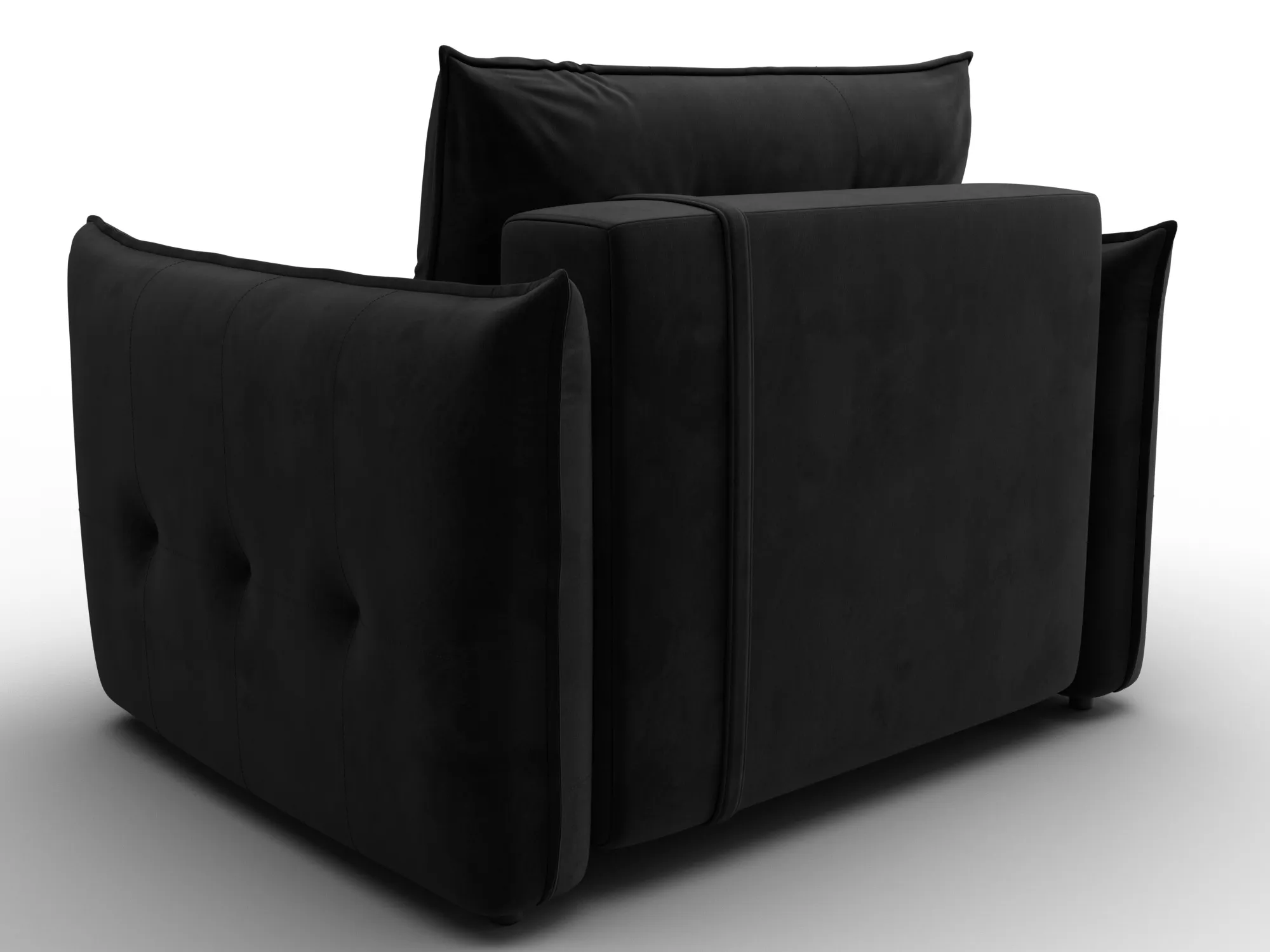 Кресло Лига-100 НПБ ( SEVEN 35 черный )