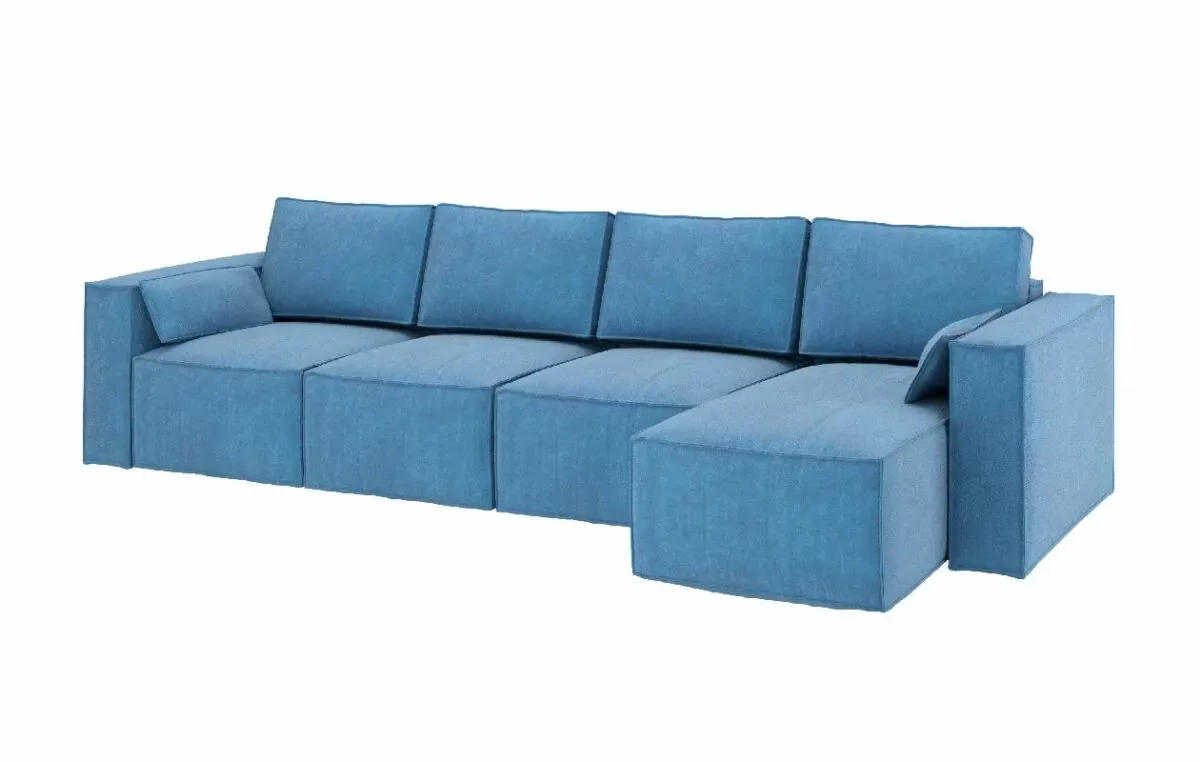 Диван угловой раскладной Бафи комбинация №4 Романо Скай