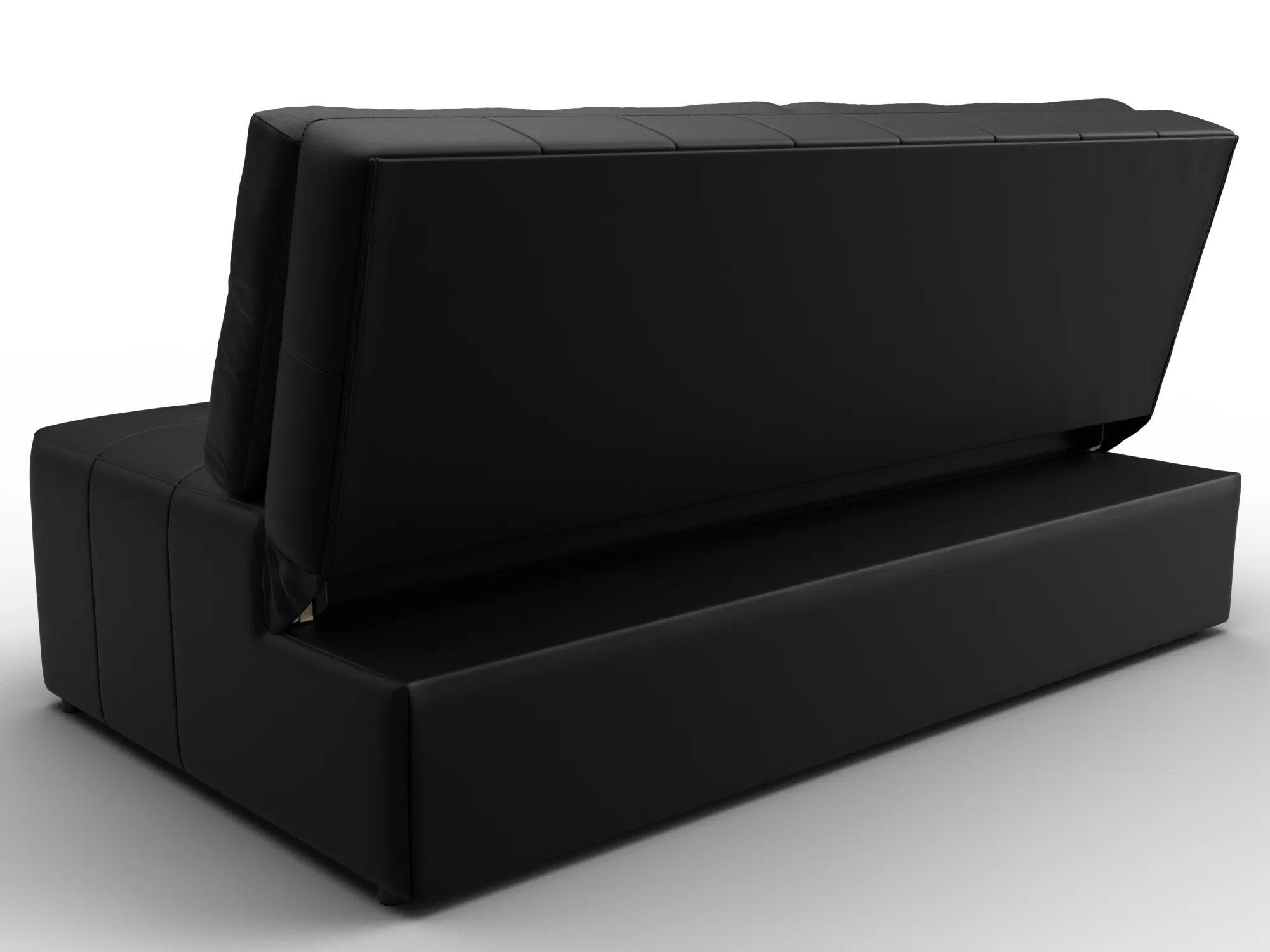 Диван прямой Лига-107 (160) ( GRIFON 18 черный )