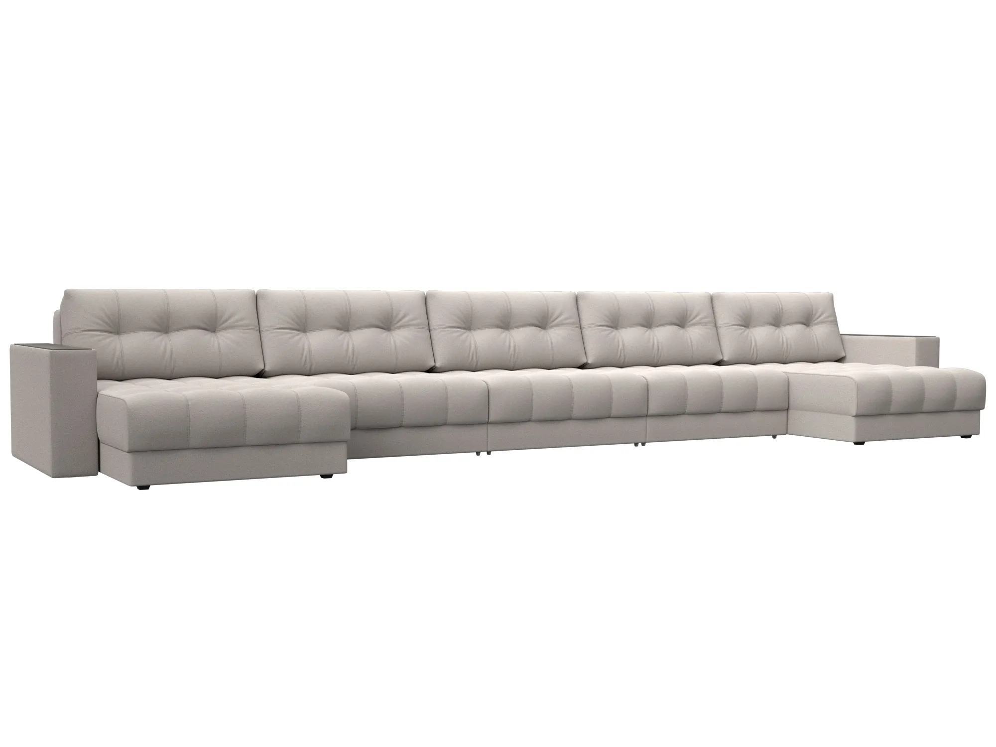 Диван П-образный с декором Лига-049 НПБ Мегалонг