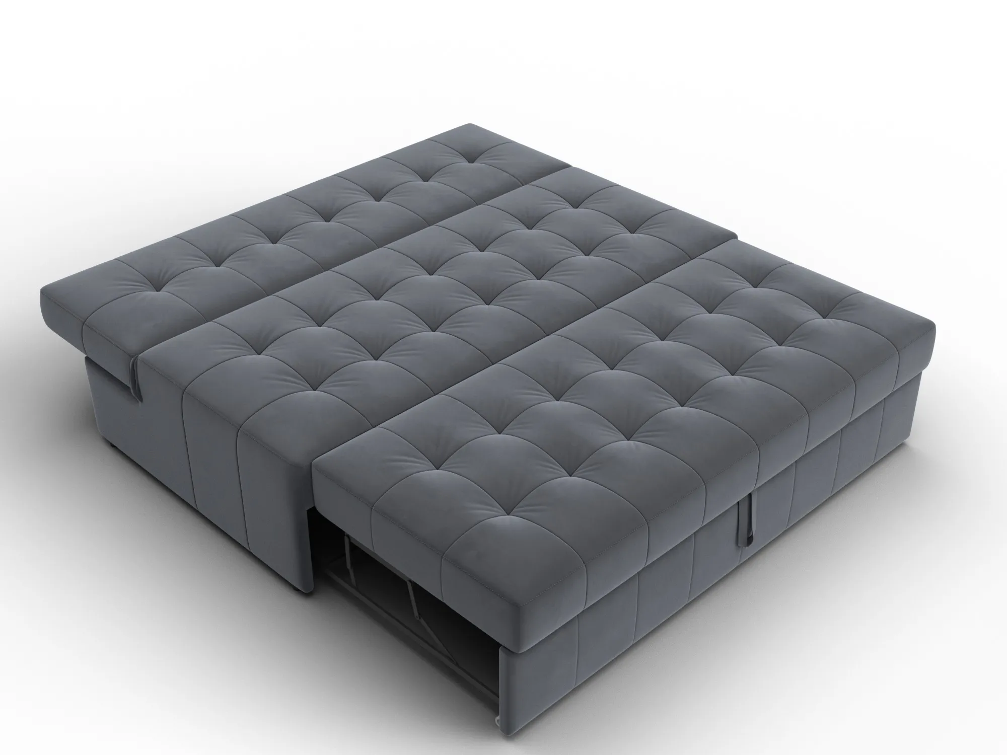 Диван прямой Лига-107 (160) ( SEVEN 17 серый )