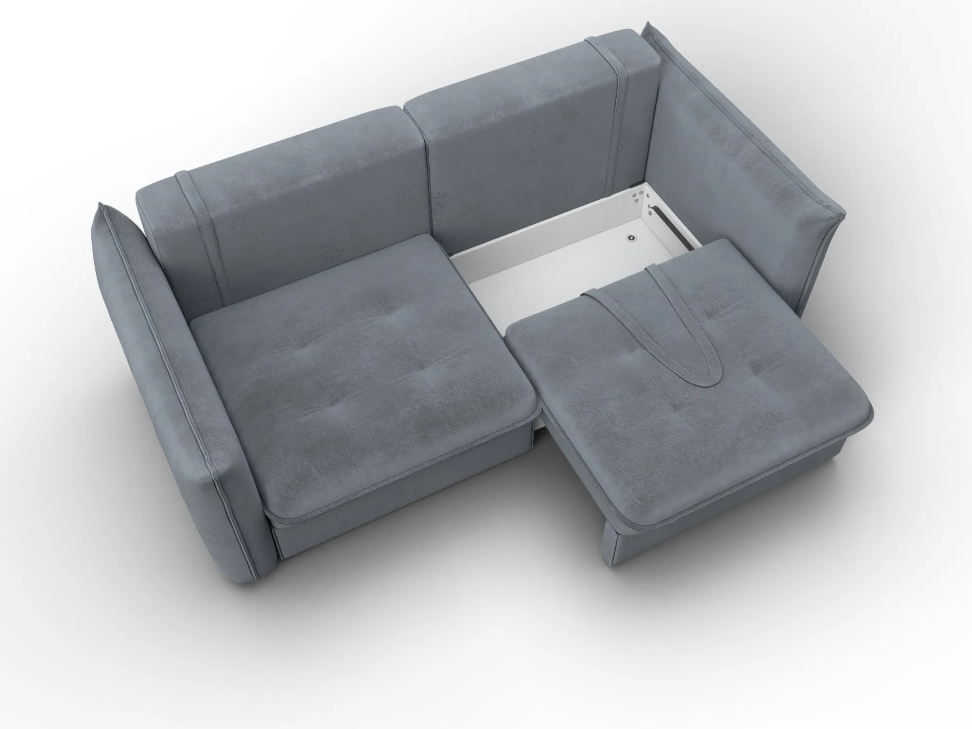 Диван прямой Лига-100 НПБ ( TOWER 10 серый )