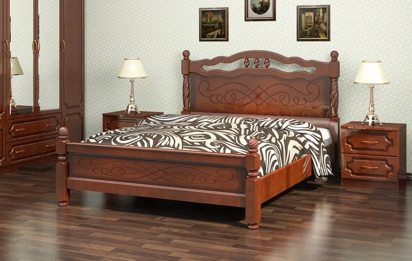 Кровать из массива Карина-15 (160*200)