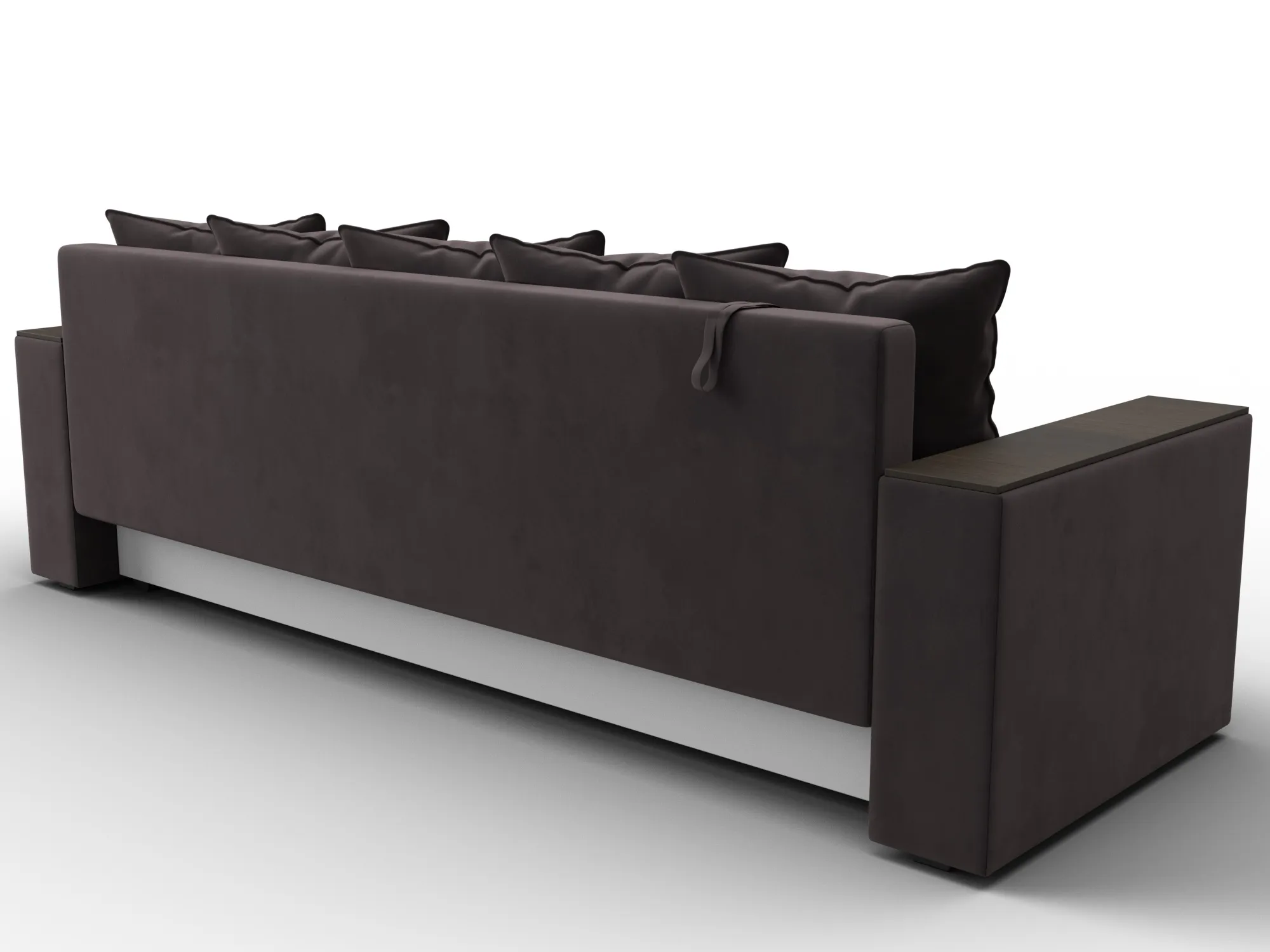 Диван прямой Дубай Лайт ( SEVEN 727 коричневый )