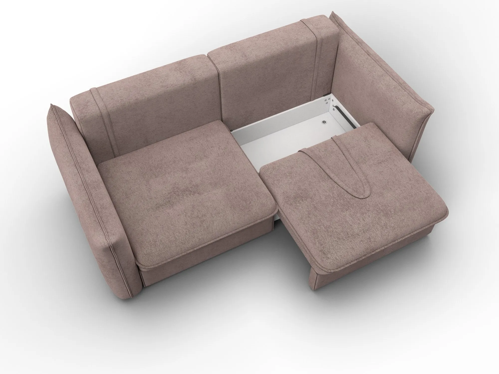 Диван прямой Лига-100 НПБ ( TOWER 05 бежевый )