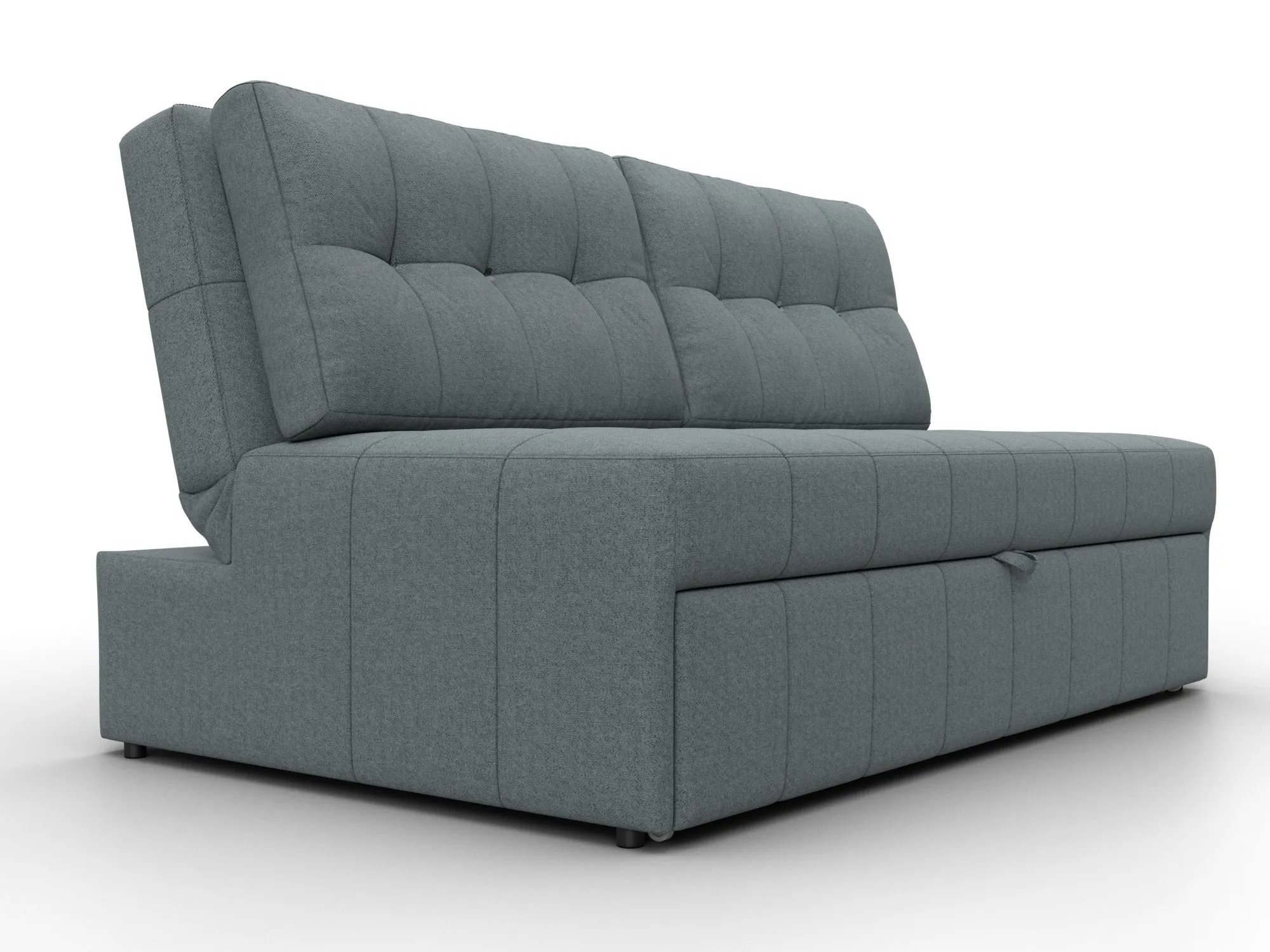 Диван прямой Лига-107 (140) ( Амур 07 серый )