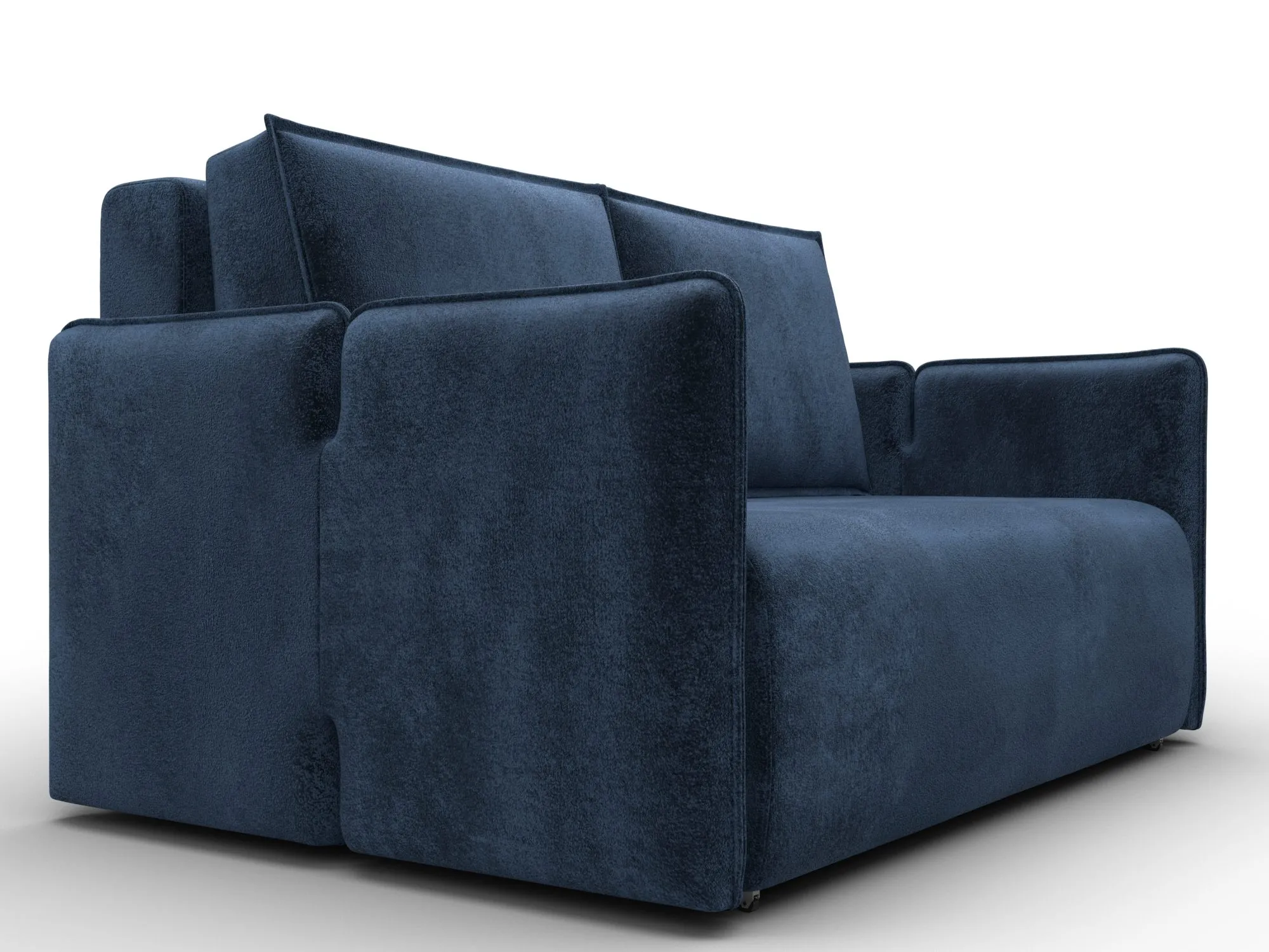 Диван прямой Лига-117 ( TOWER 13 синий )