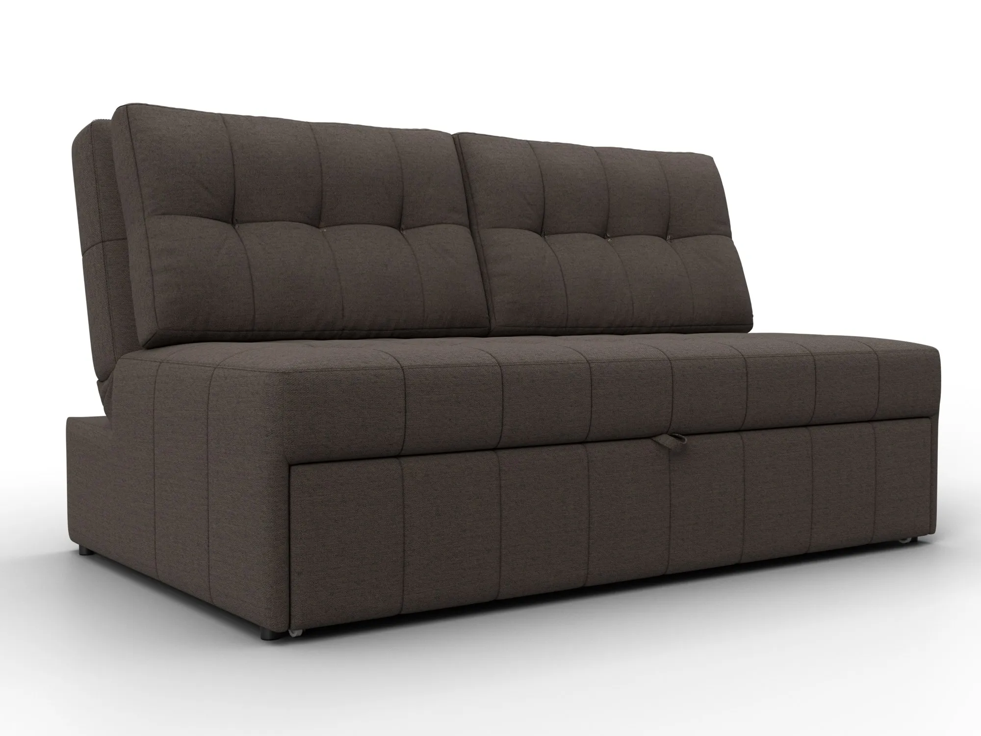 Диван прямой Лига-107 (140) ( Амур 05 коричневый )