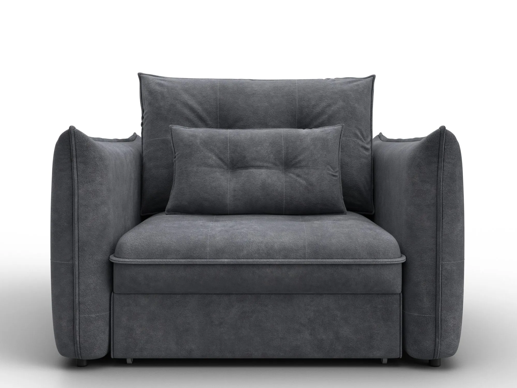 Кресло Лига-100 НПБ ( BRUT 16 темно-серый )