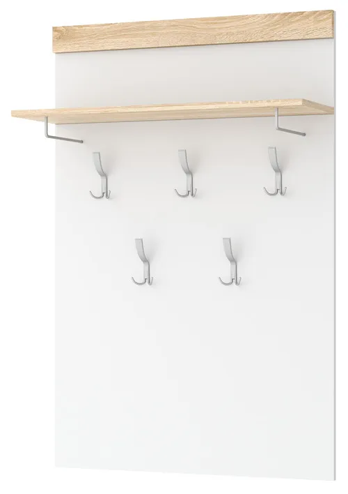 Вешалка СОНАТА  ВШС-800 Сонома - Белый глянец