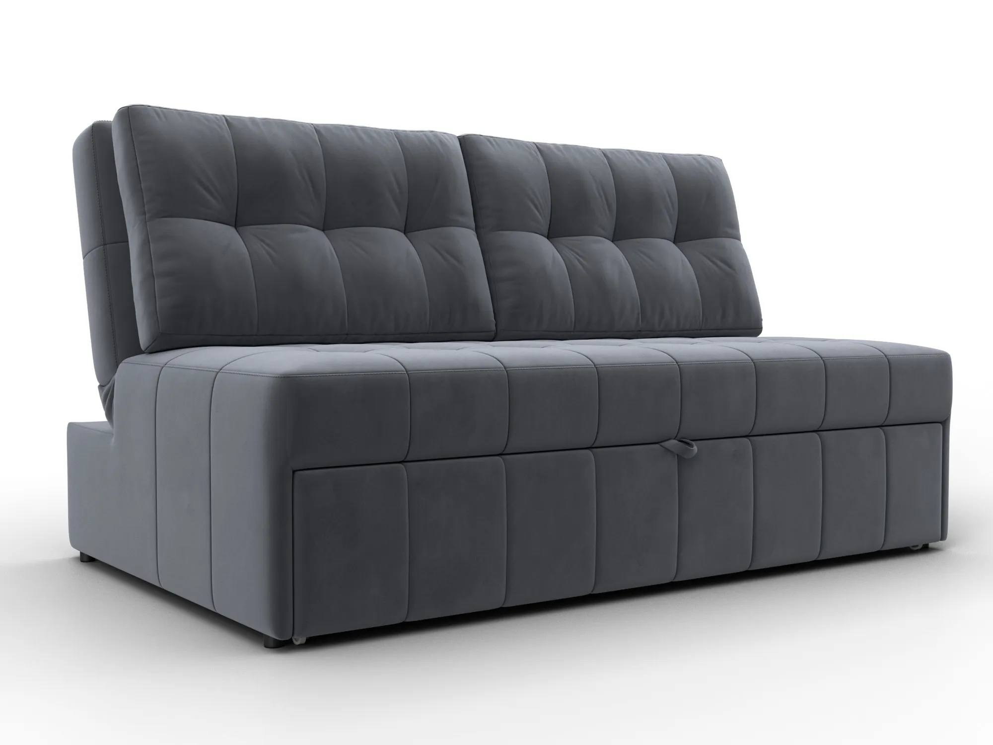 Диван прямой Лига-107 (140) ( SEVEN 17 серый )