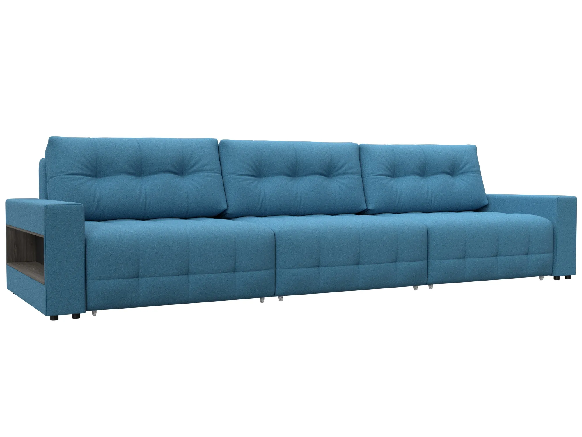 Диван прямой с полками Лига-053 НПБ Лонг