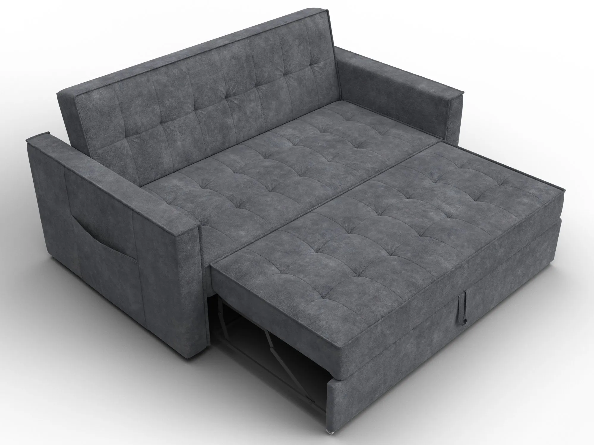 Диван прямой Лига-104 (140) ( BRUT 16 темно-серый )