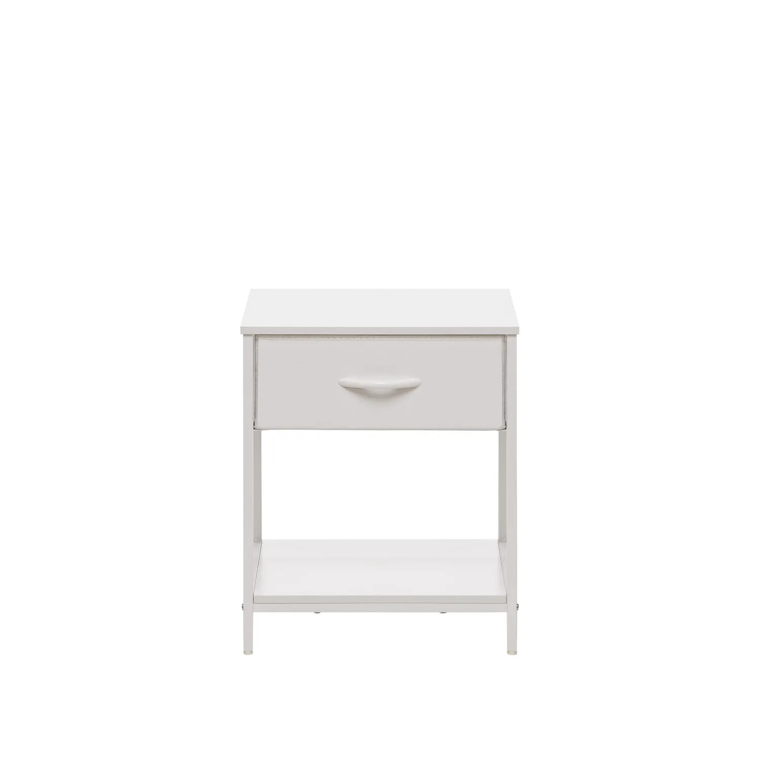 Комод Leset Линкс с ящиком и полкой (к/з), Каркас Белый, ящики Белые (Белый/Белый)