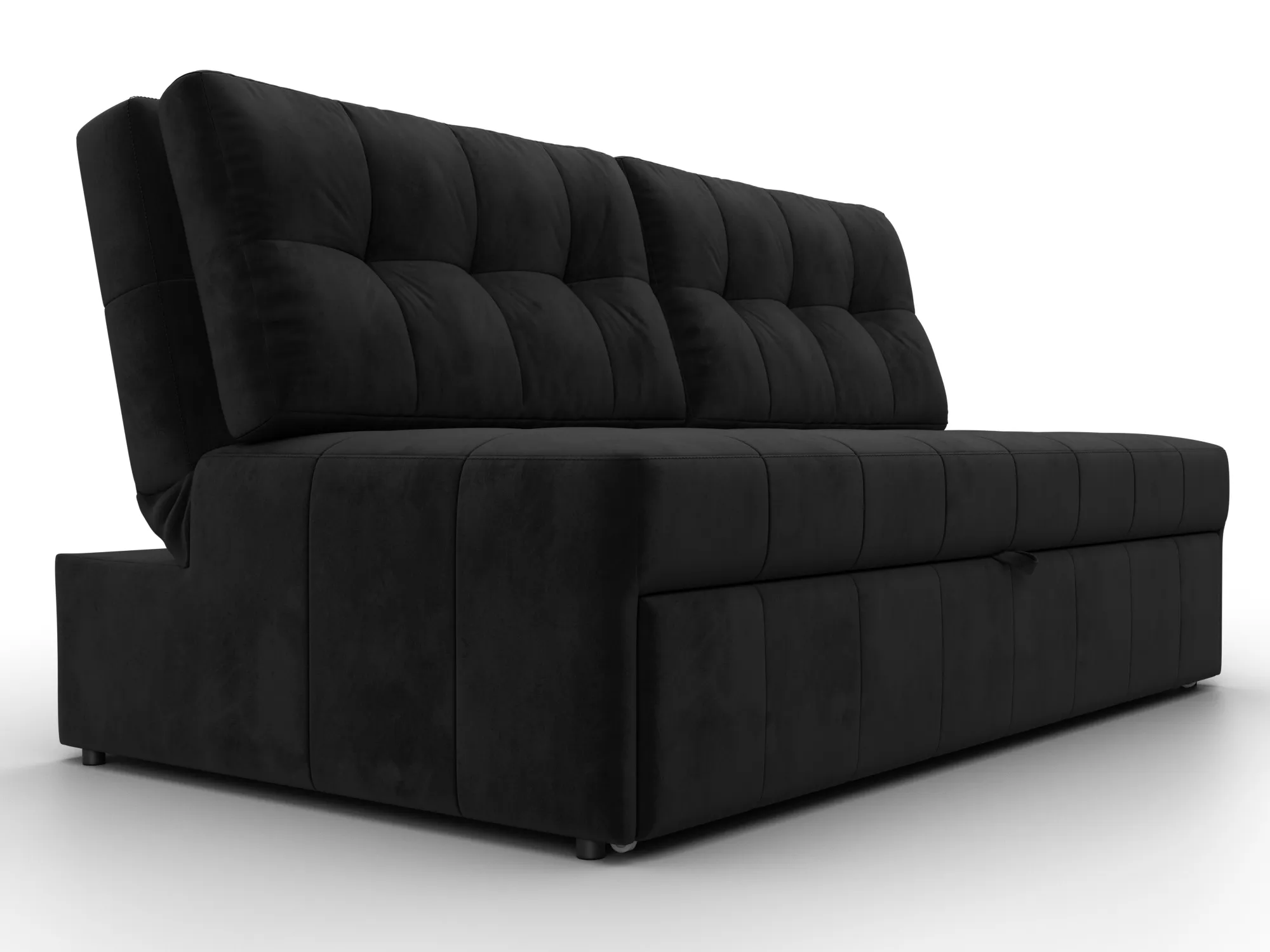 Диван прямой Лига-107 (160) ( SEVEN 35 черный )