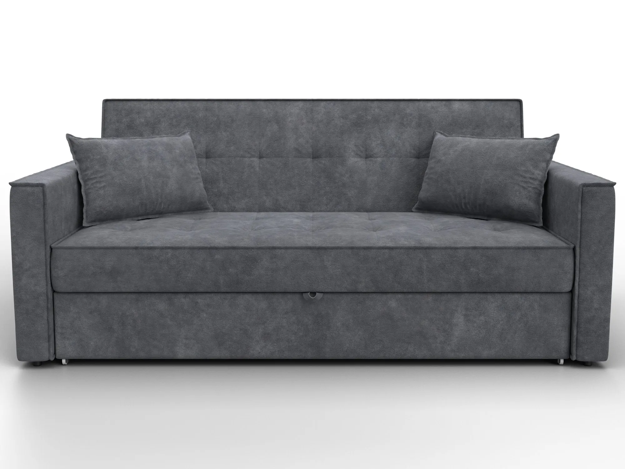 Диван прямой Лига-104 (160) ( BRUT 16 темно-серый )