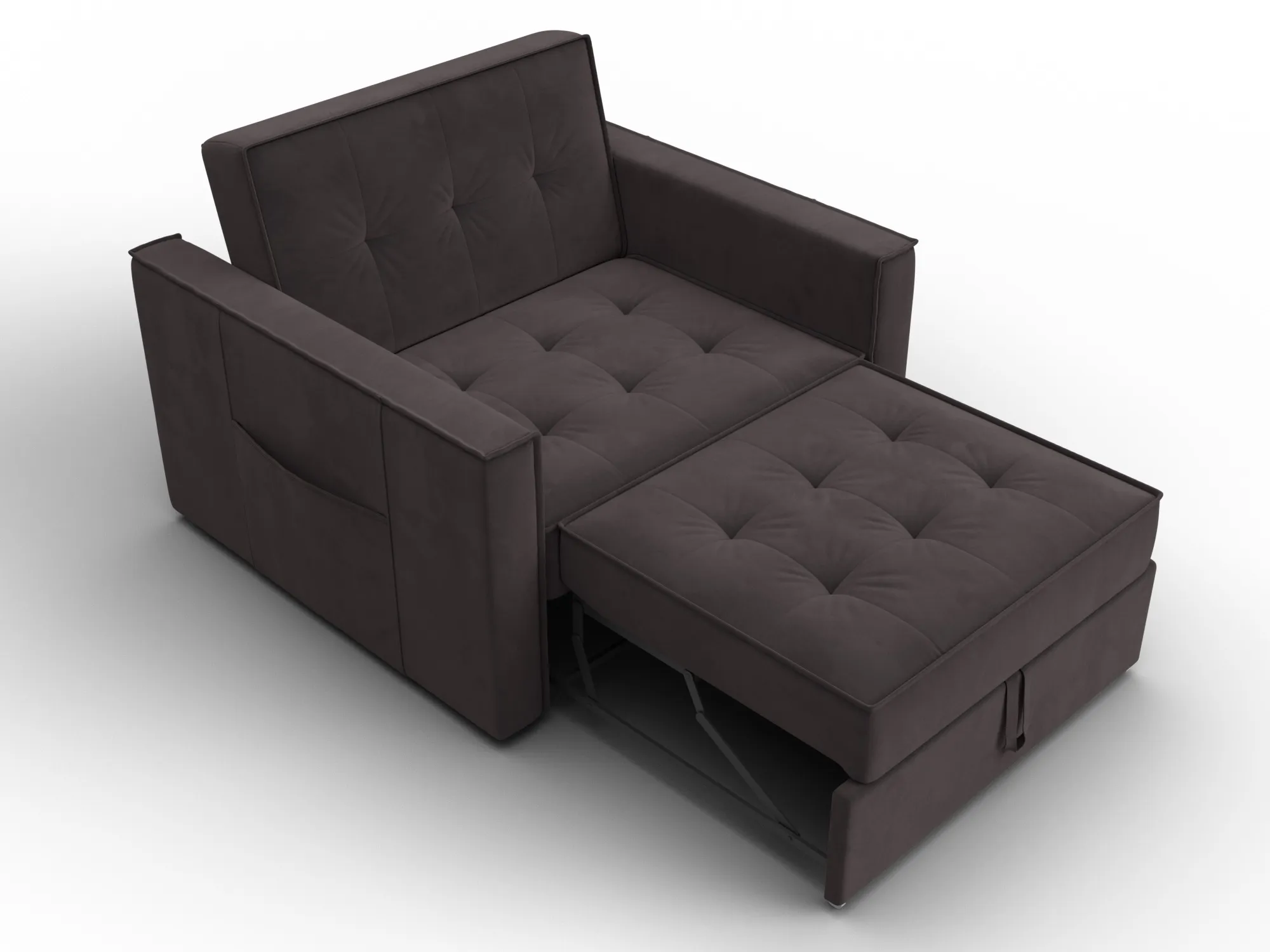 Кресло-кровать Лига-104 (80) ( SEVEN 727 коричневый )