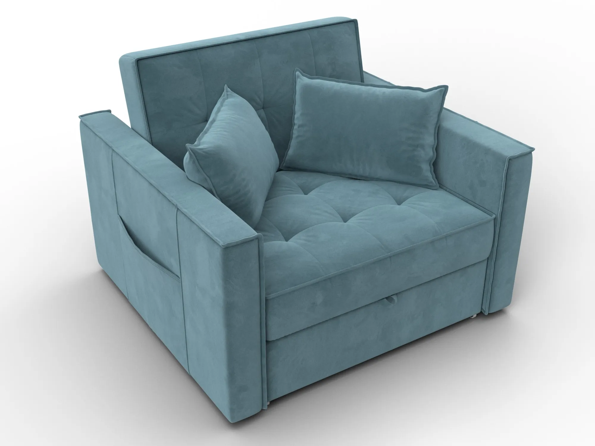 Кресло-кровать Лига-104 (80) ( SEVEN 113 бирюзовый )