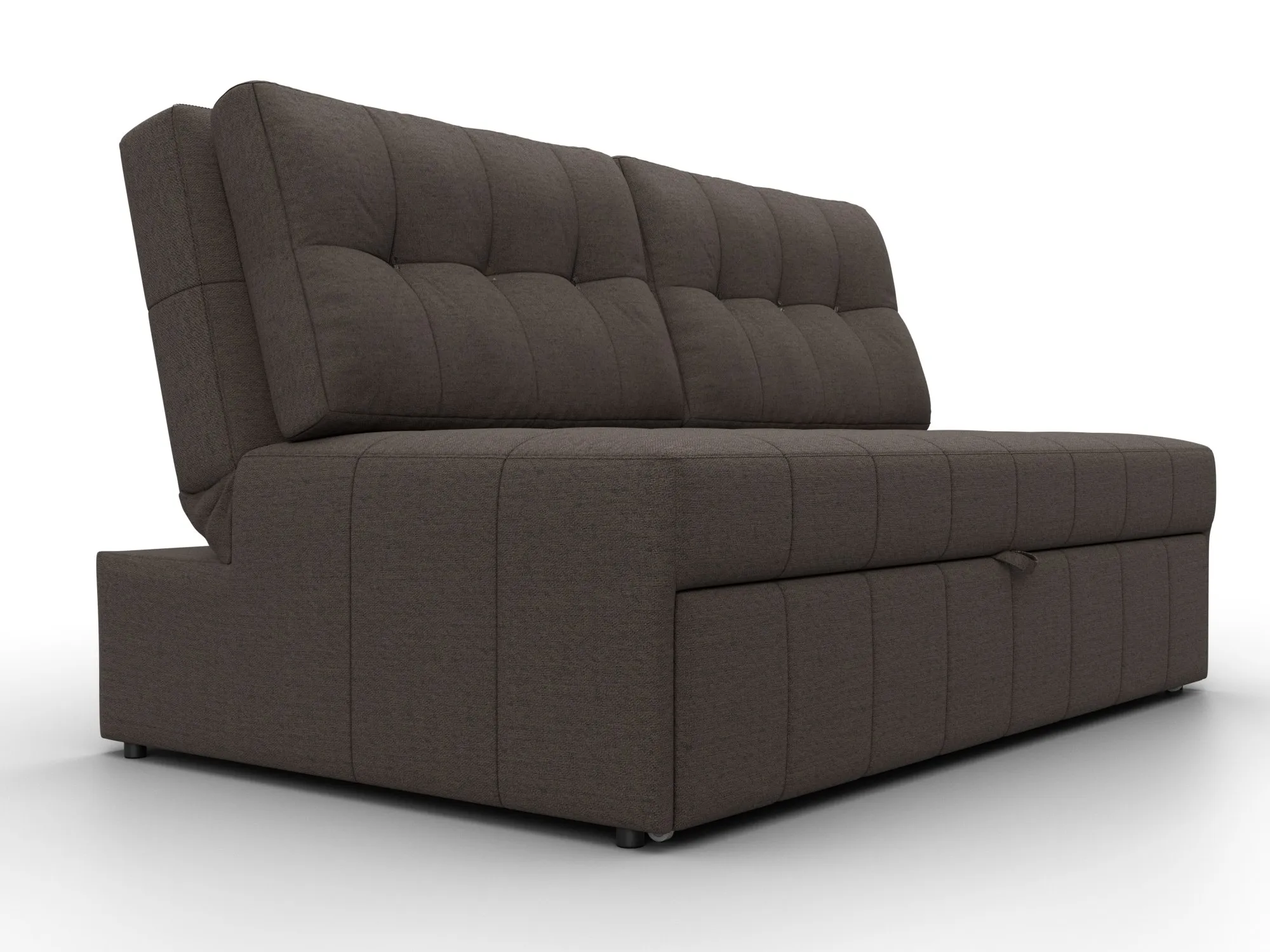 Диван прямой Лига-107 (140) ( Амур 05 коричневый )