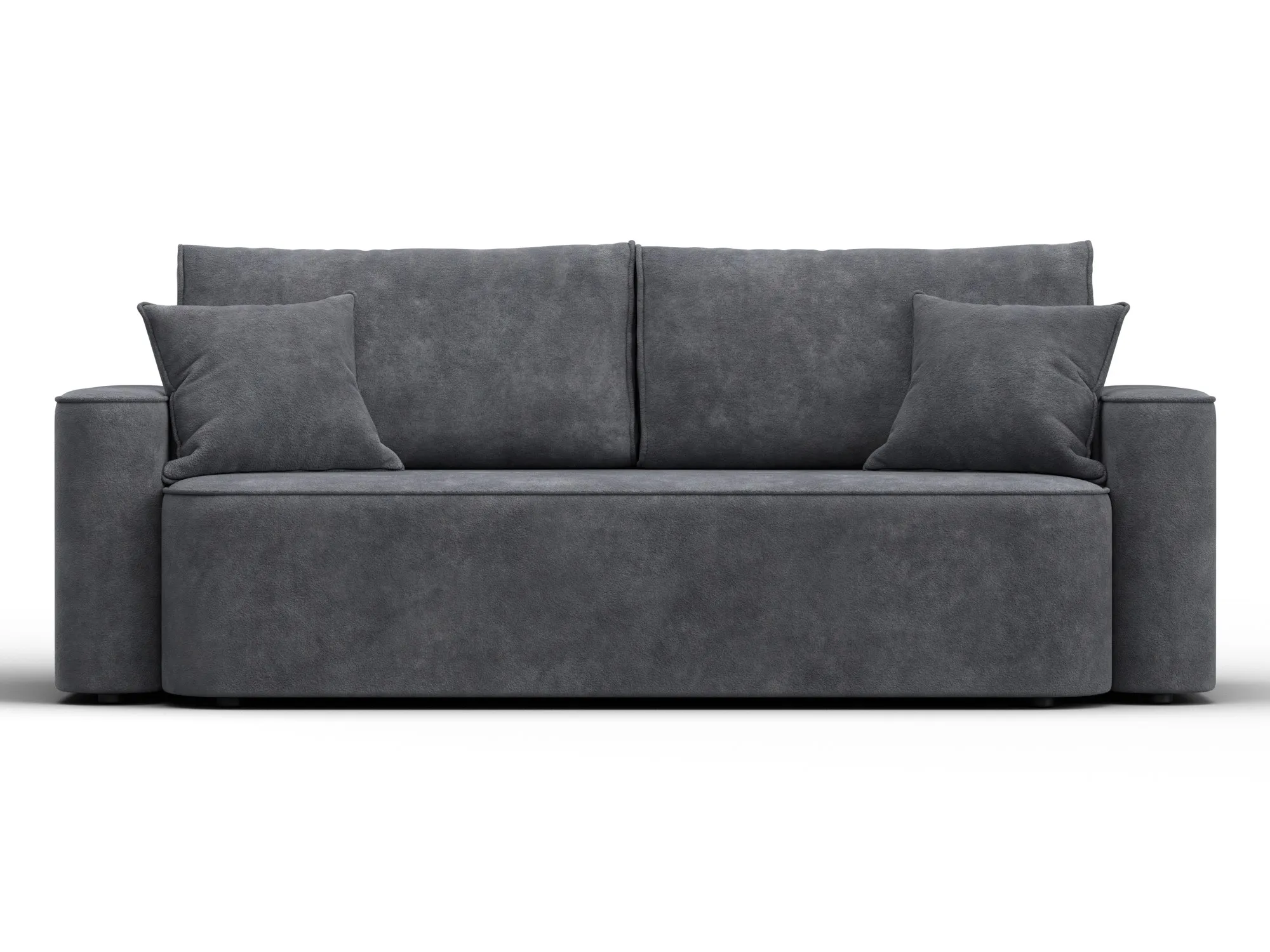 Диван прямой Лига-118 НПБ ( BRUT 16 темно-серый )