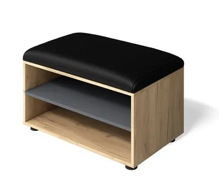 Обувница Мини-Лайт МЛ-8 Дуб крафт золотой/графит