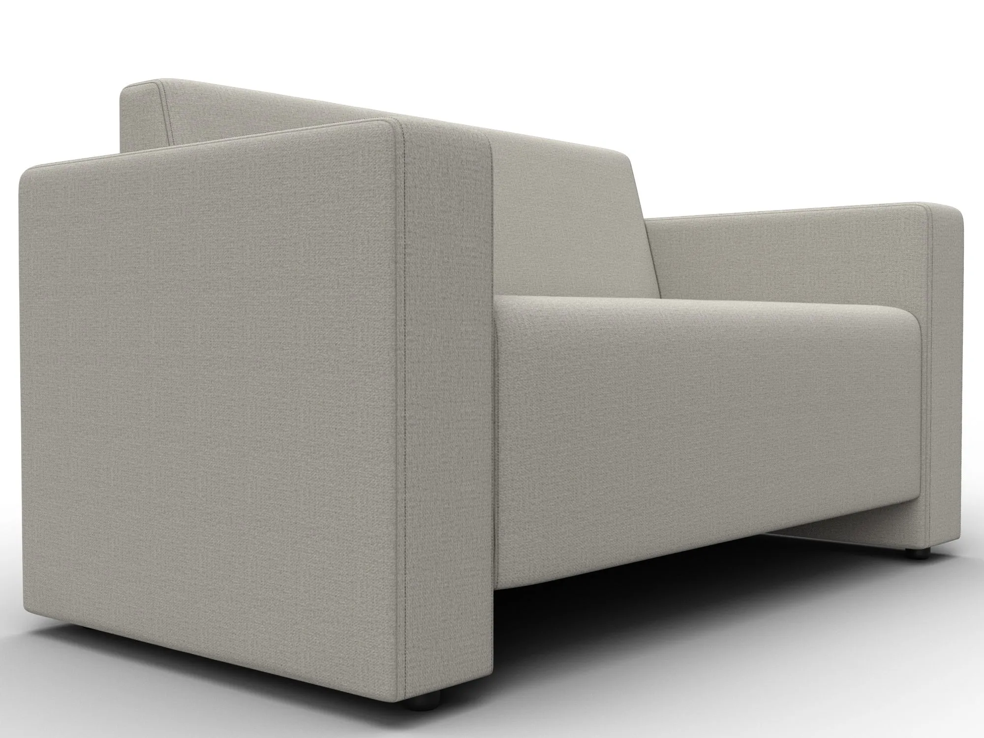 Диван прямой Лига-093 ( Амур 02 бежевый )