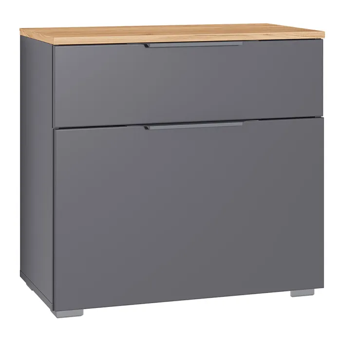 Тумба для обуви  Октава серый графит 16.127