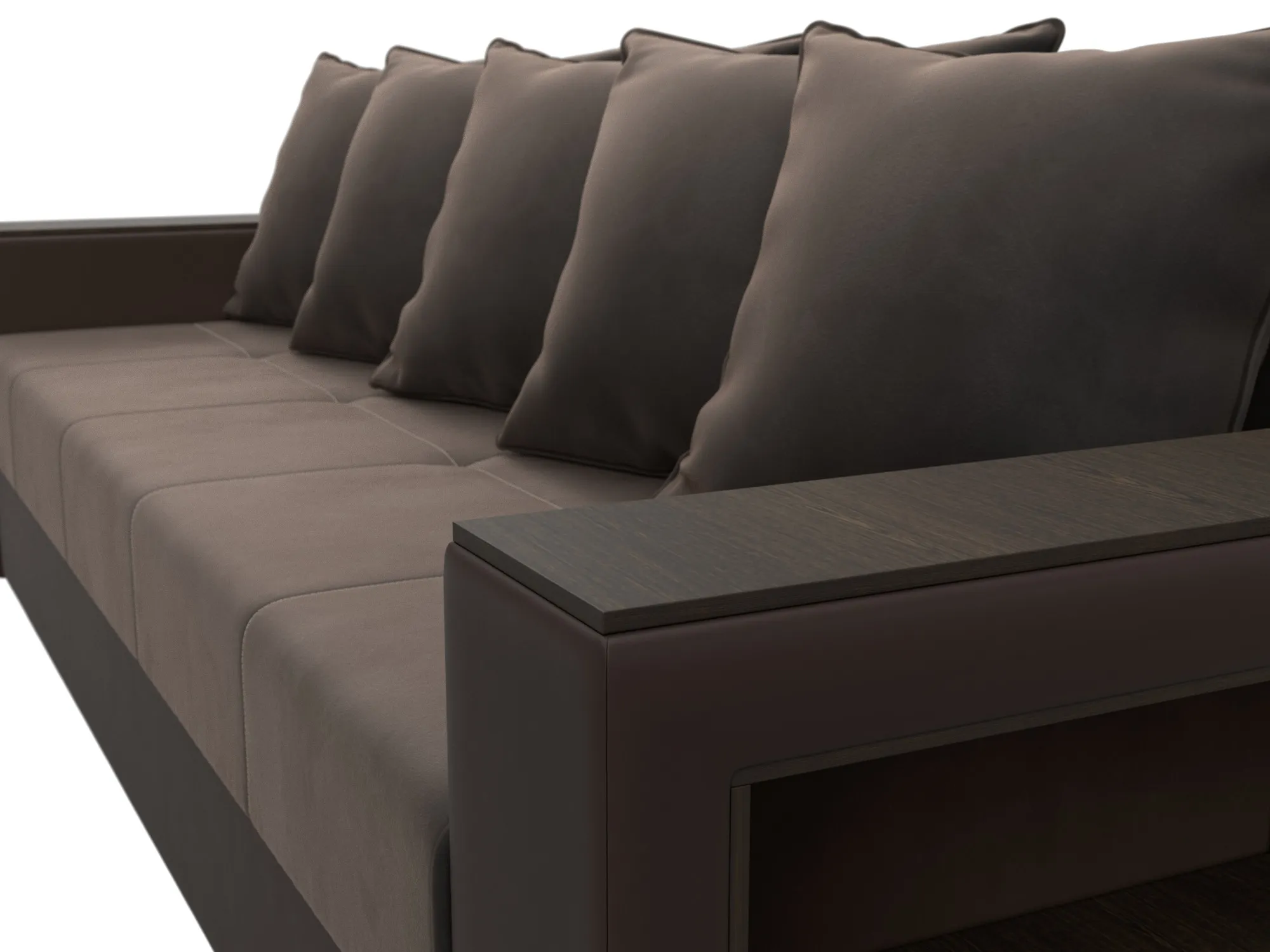 Диван прямой Дубай Лайт ( Коричневый;Коричневый )