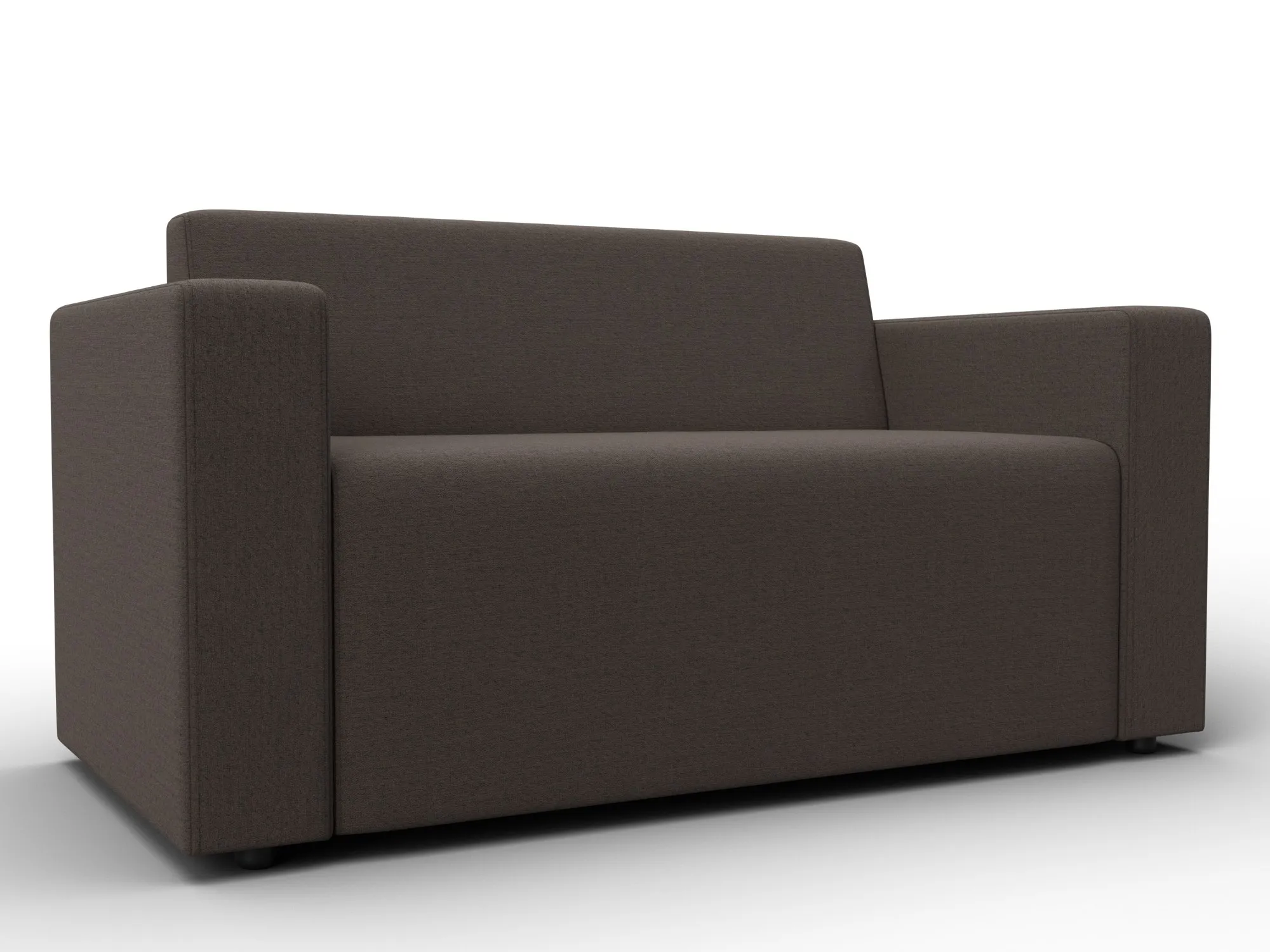 Диван прямой Лига-093 ( Амур 05 коричневый )