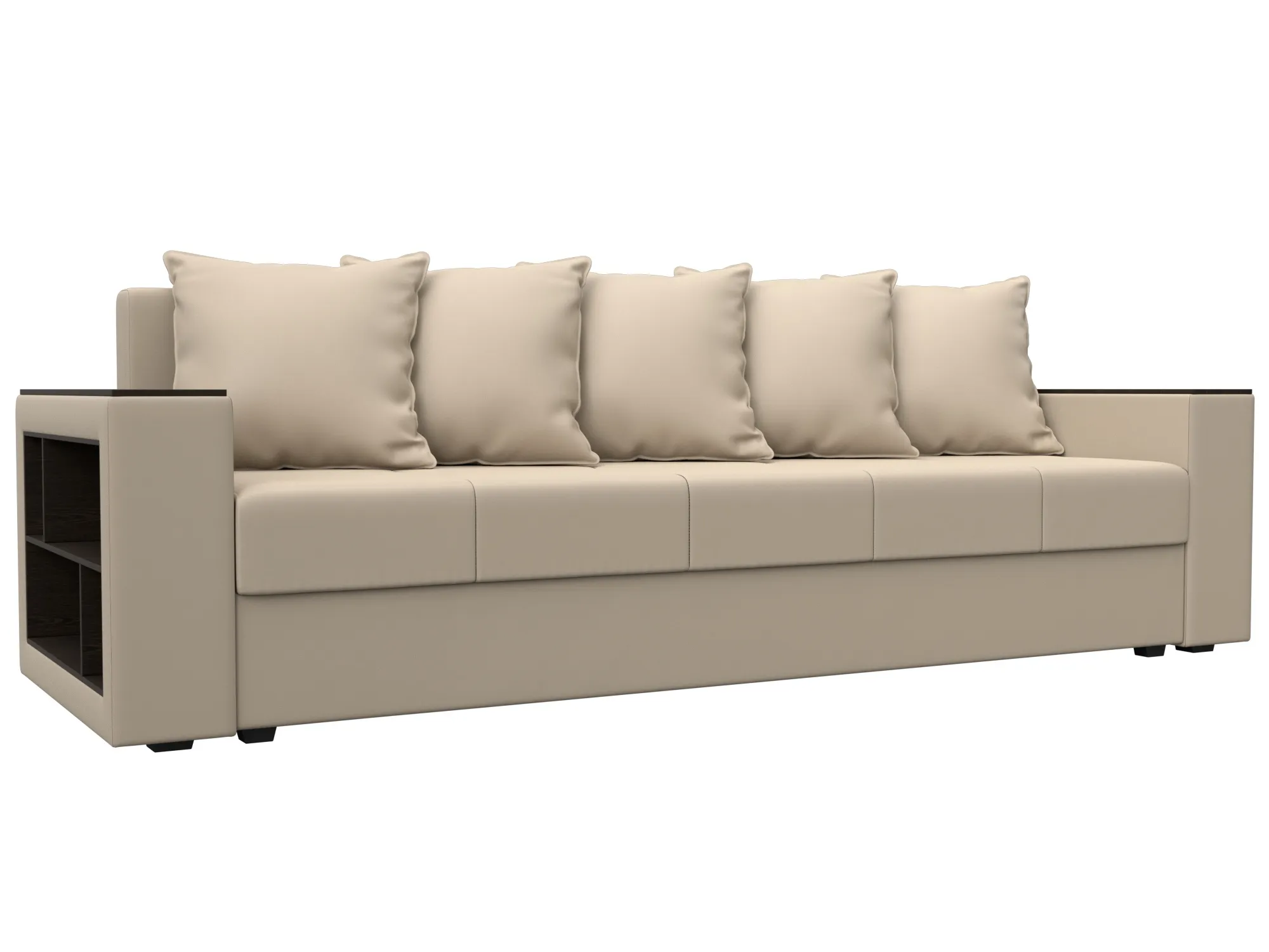 Диван прямой Дубай Лайт полки слева