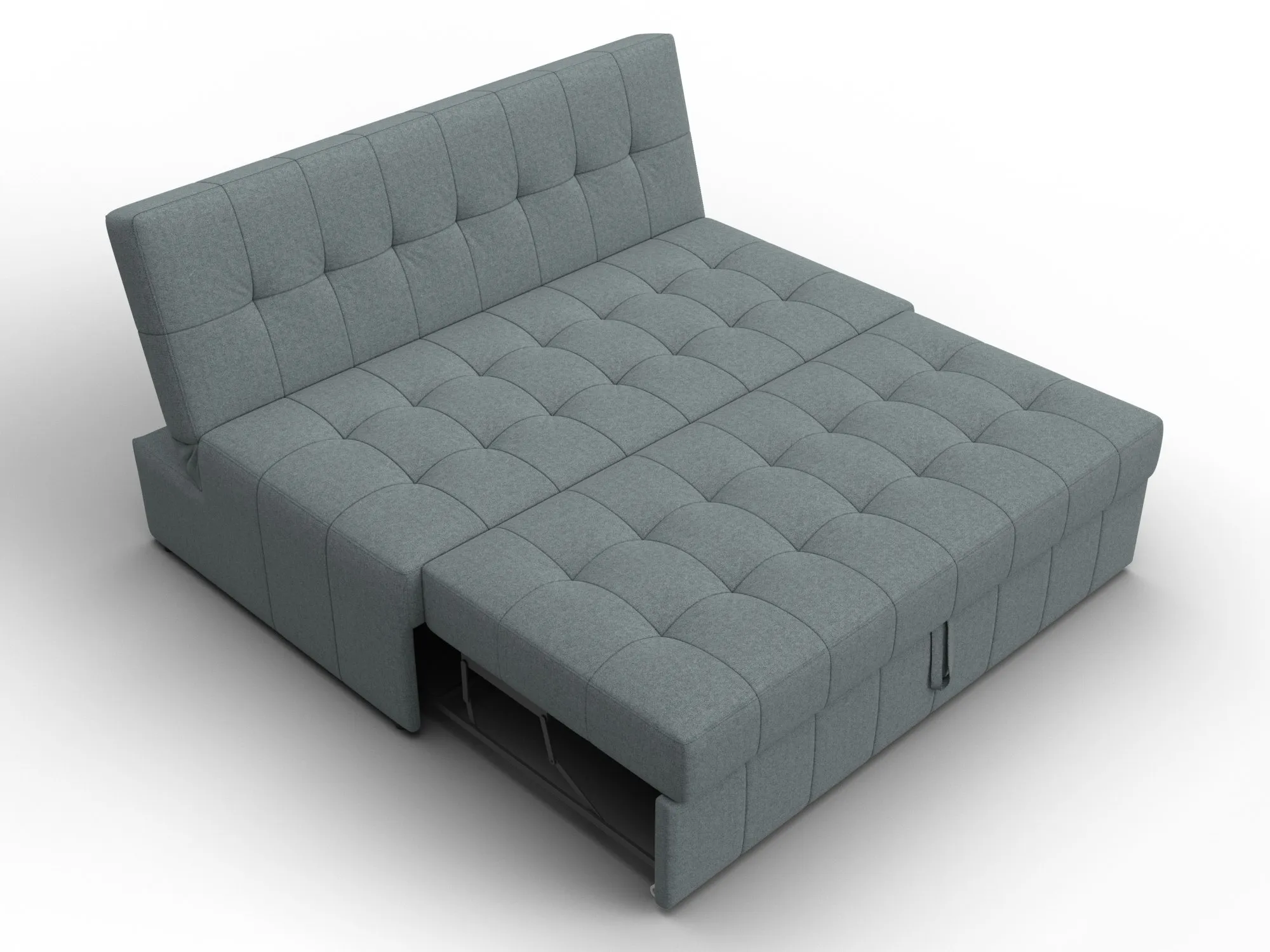 Диван прямой Лига-107 (140) ( Амур 07 серый )