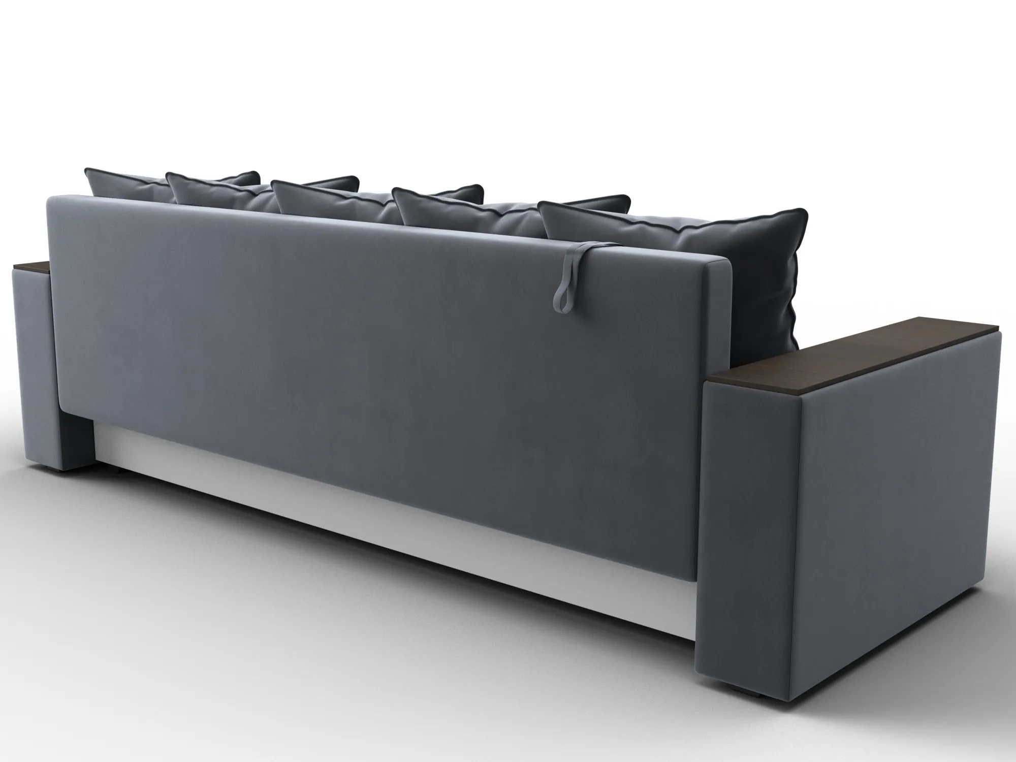 Диван прямой Дубай Лайт ( SEVEN 17 серый )