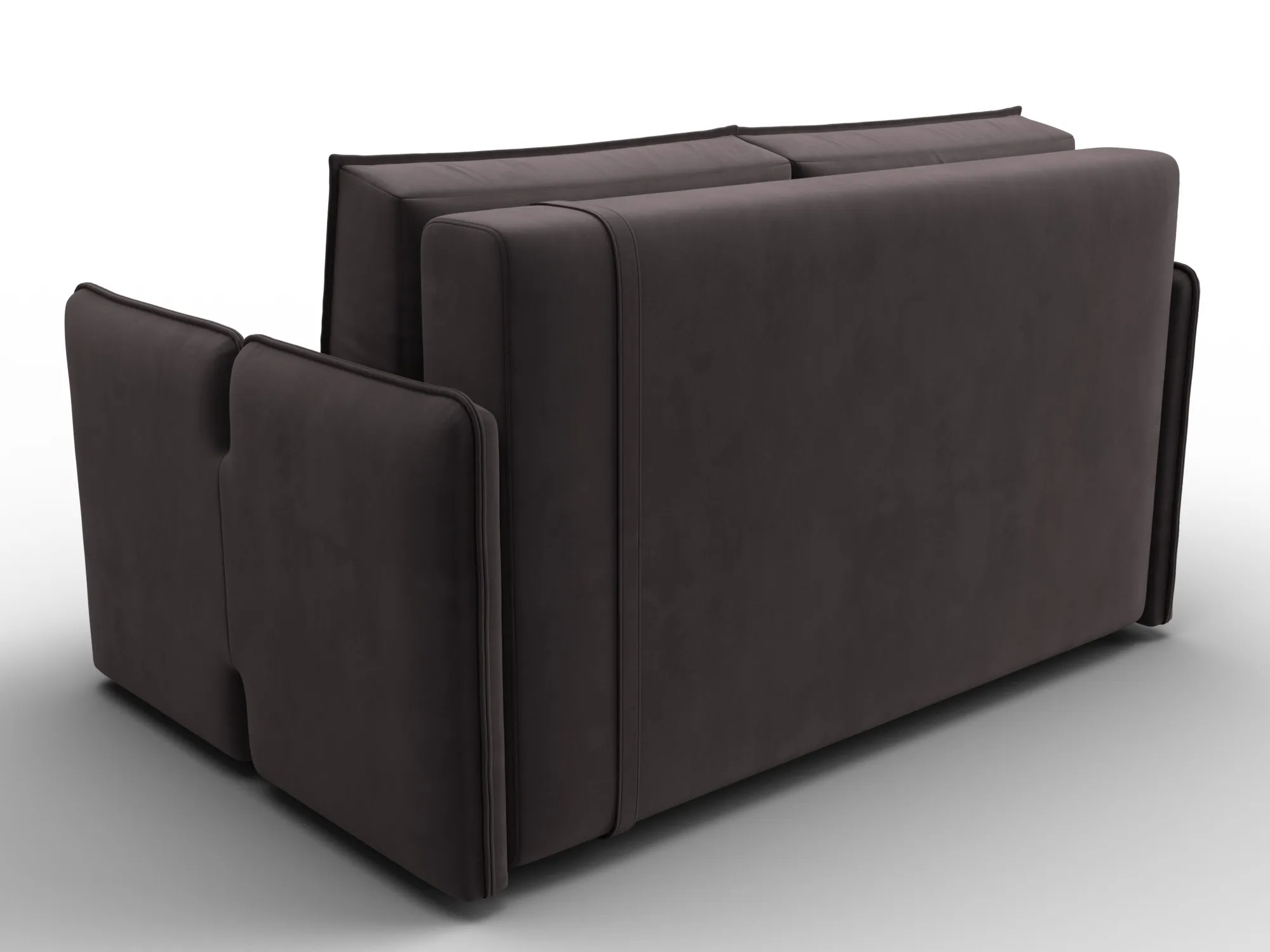 Диван прямой Лига-117 ( SEVEN 727 коричневый )