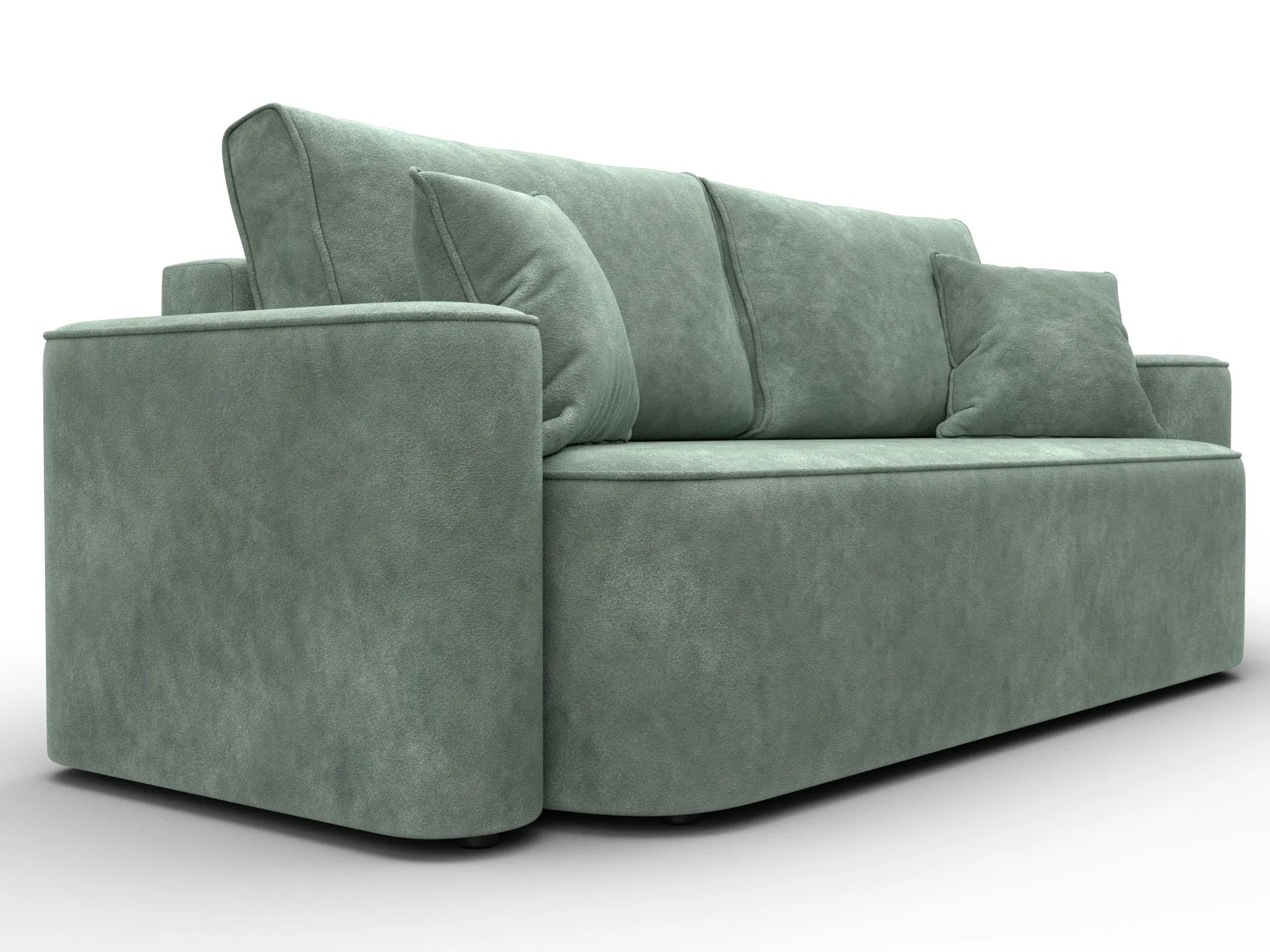 Диван прямой Лига-118 НПБ ( BRUT 08 зеленый )