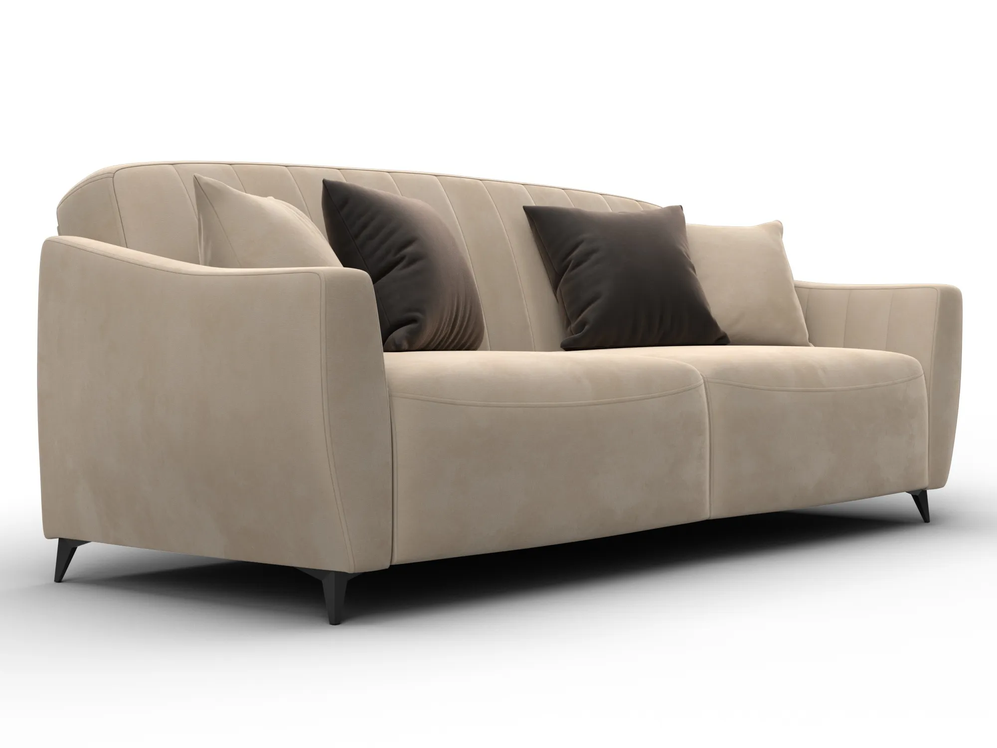 Диван-книжка Лига-095 НПБ ( SEVEN 729 бежевый )