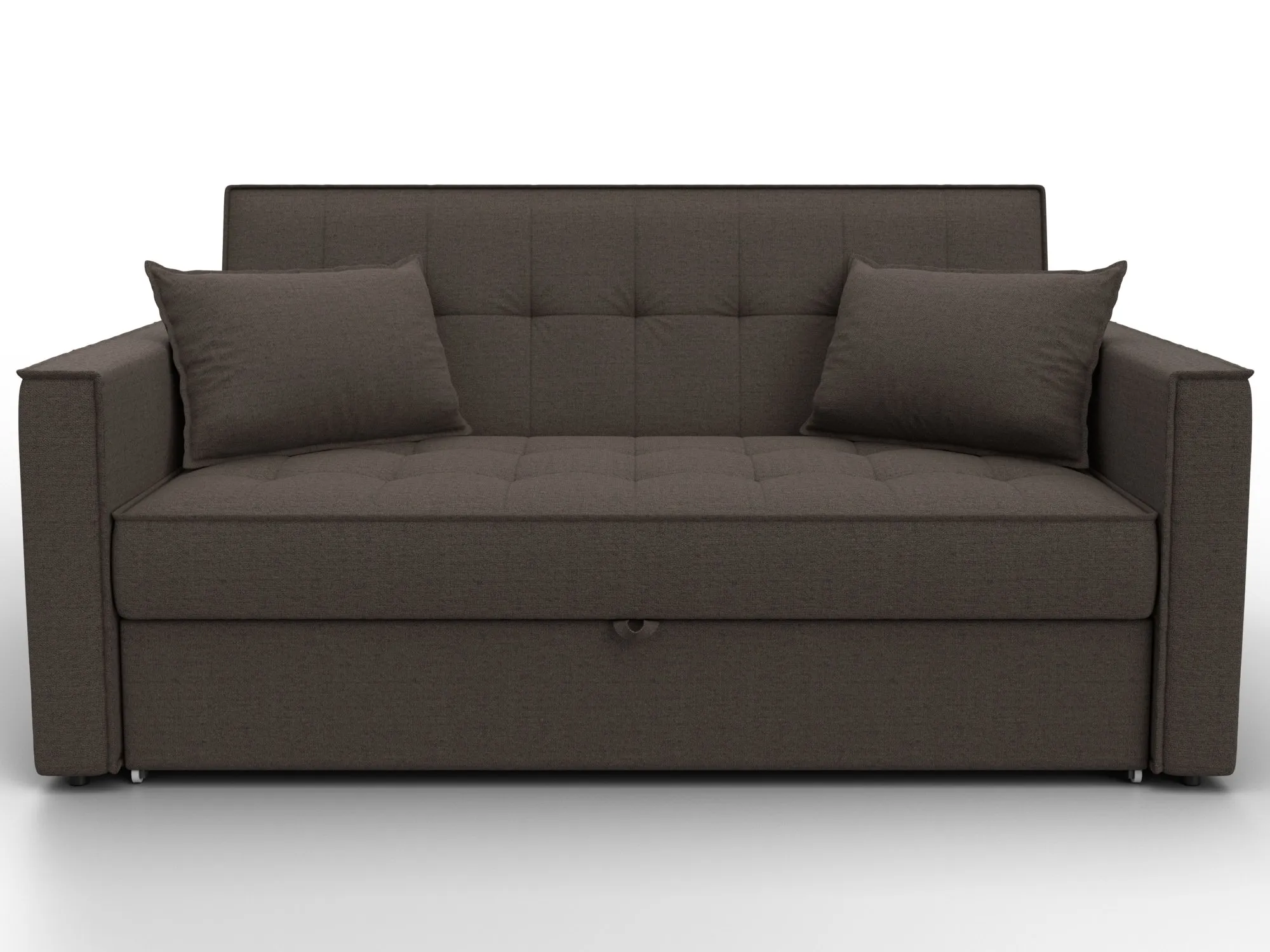 Диван прямой Лига-104 (140) ( Амур 05 коричневый )