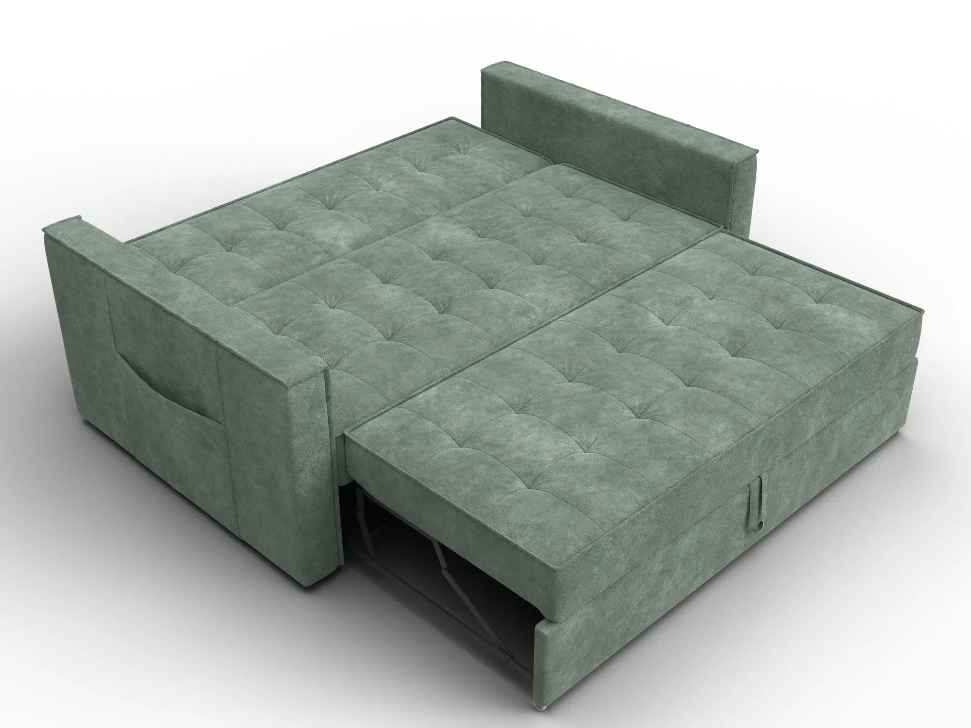 Диван прямой Лига-104 (140) ( BRUT 08 зеленый )