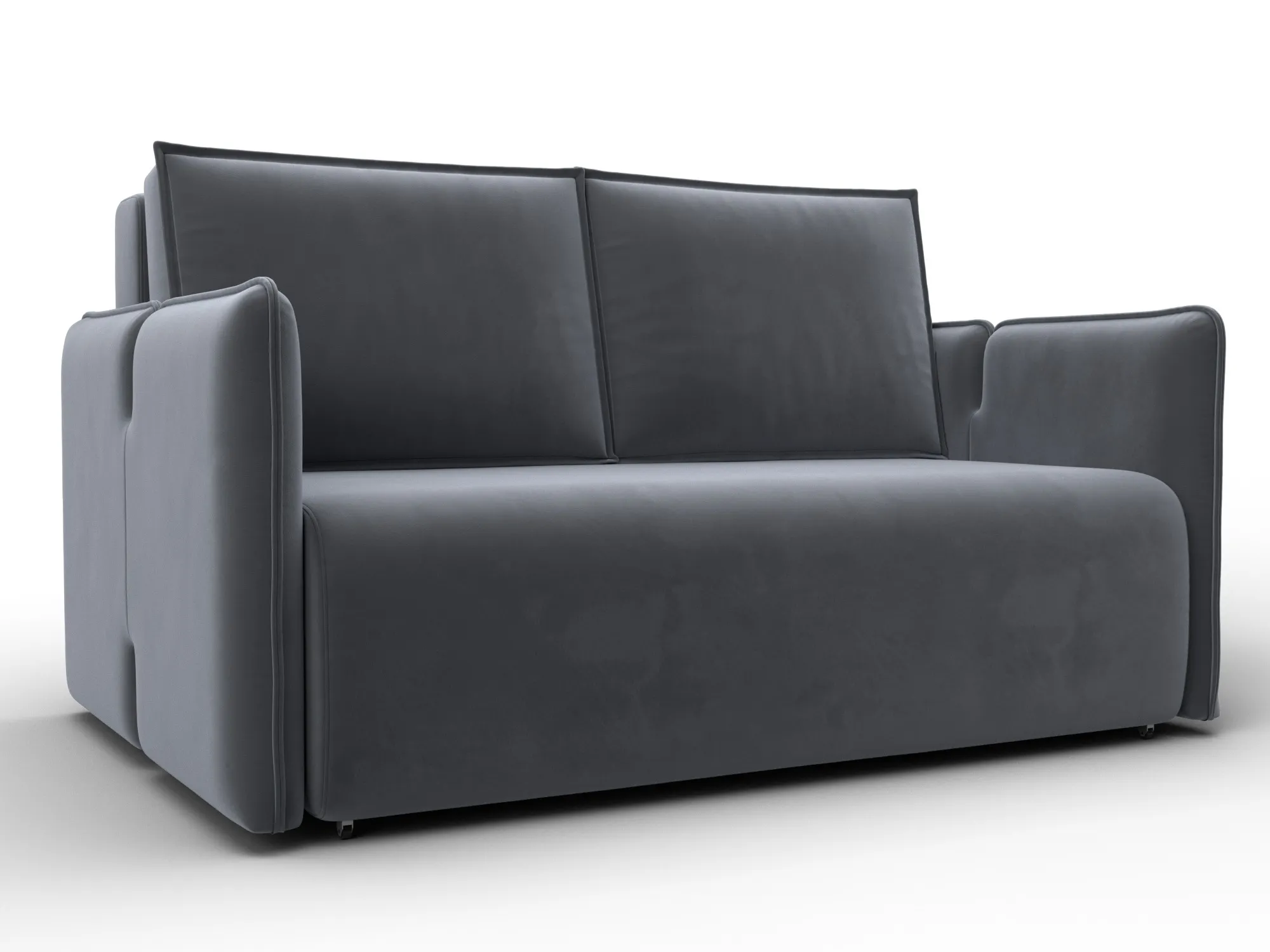 Диван прямой Лига-117 ( SEVEN 17 серый )