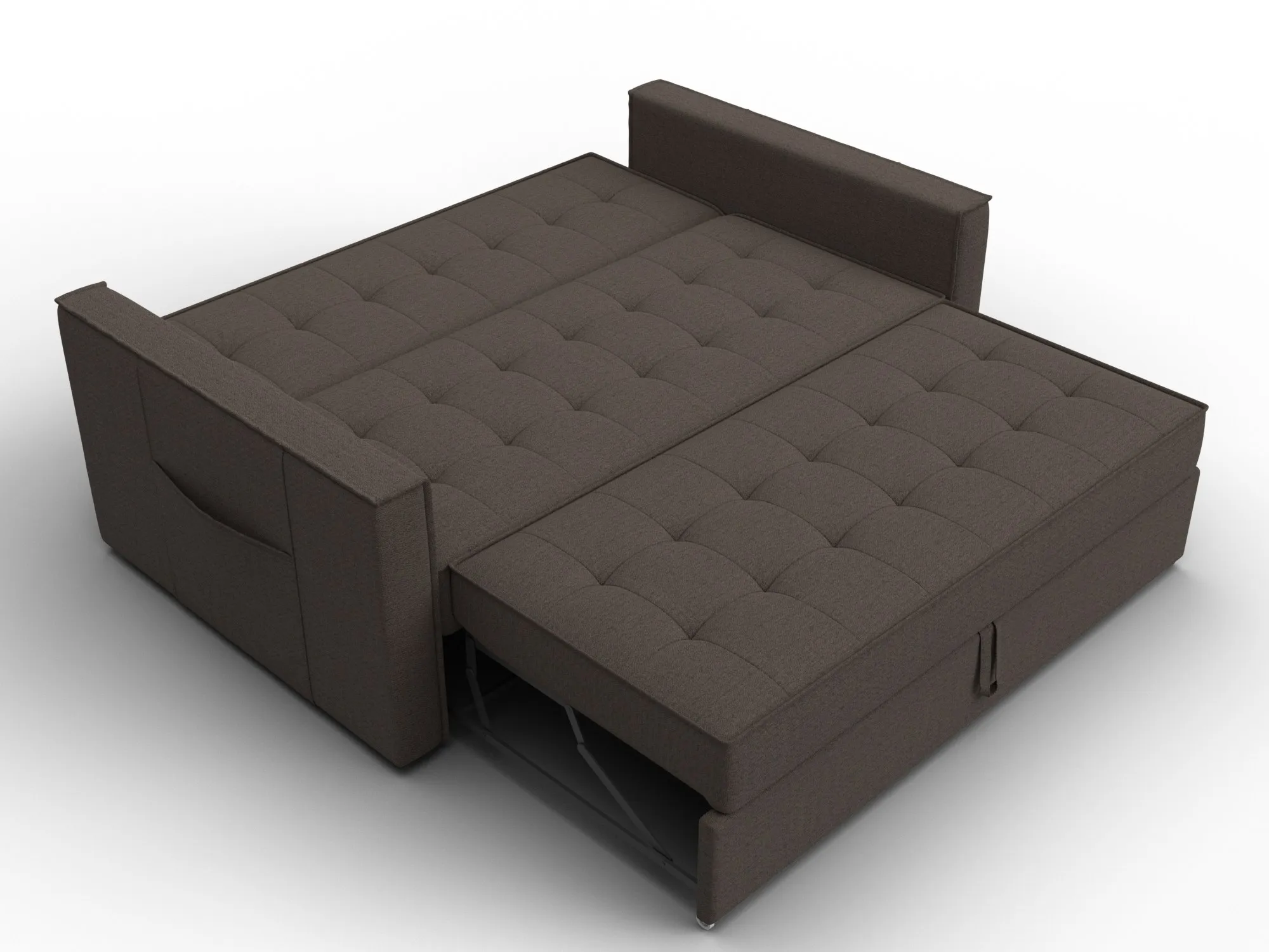 Диван прямой Лига-104 (140) ( Амур 05 коричневый )