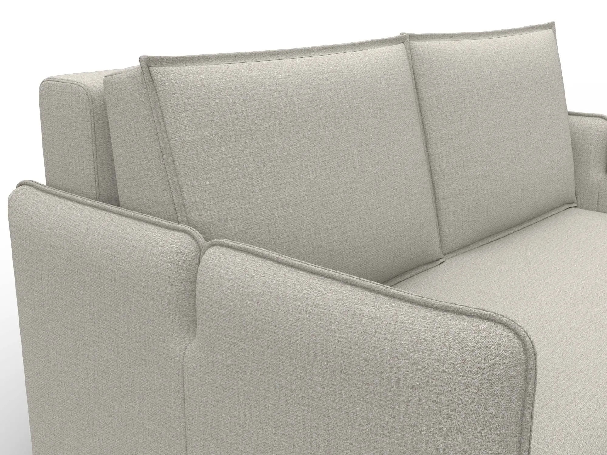 Диван прямой Лига-117 ( Амур 02 бежевый )