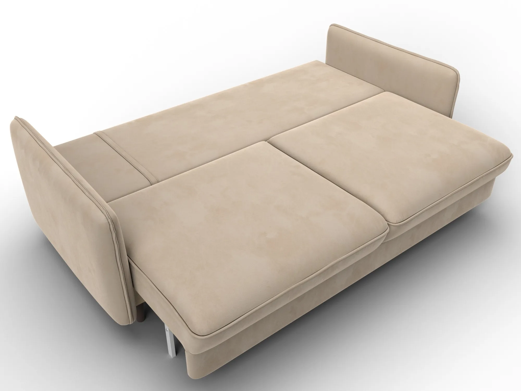 Диван прямой Лига-064 НПБ ( SEVEN 729 бежевый )