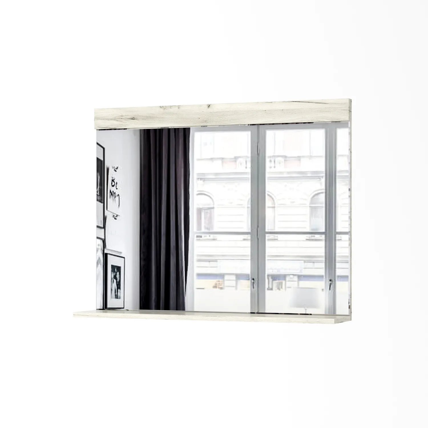 Зеркало СОНАТА  ЗС-900 Крафт белый