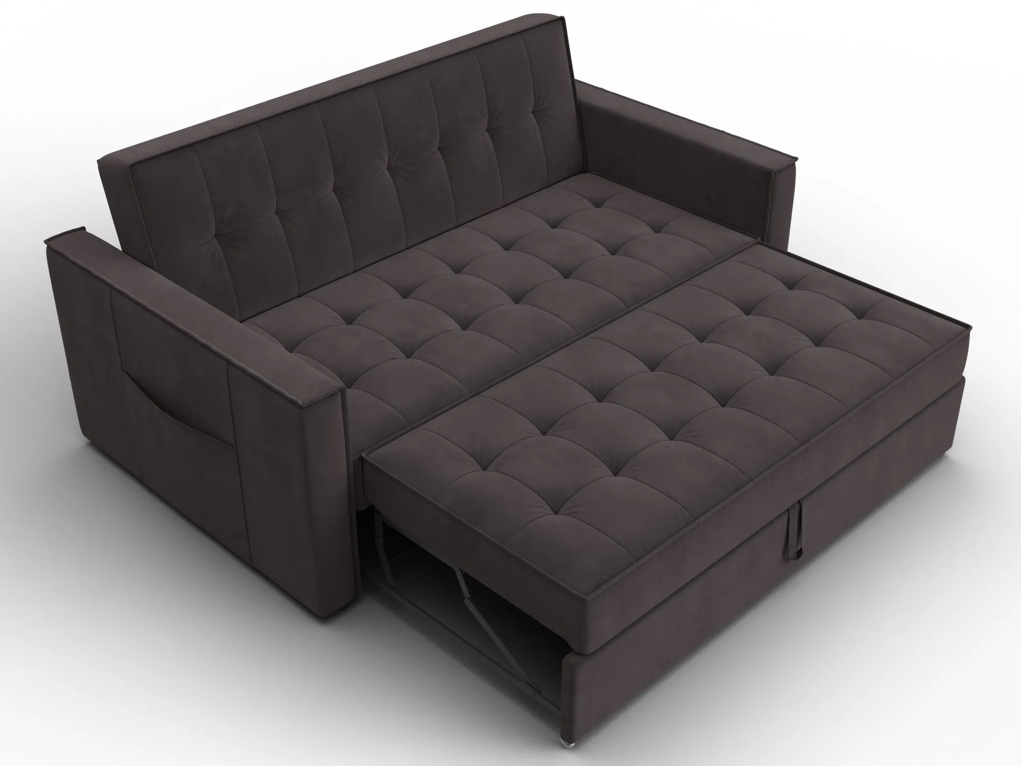 Диван прямой Лига-104 (140) ( SEVEN 727 коричневый )