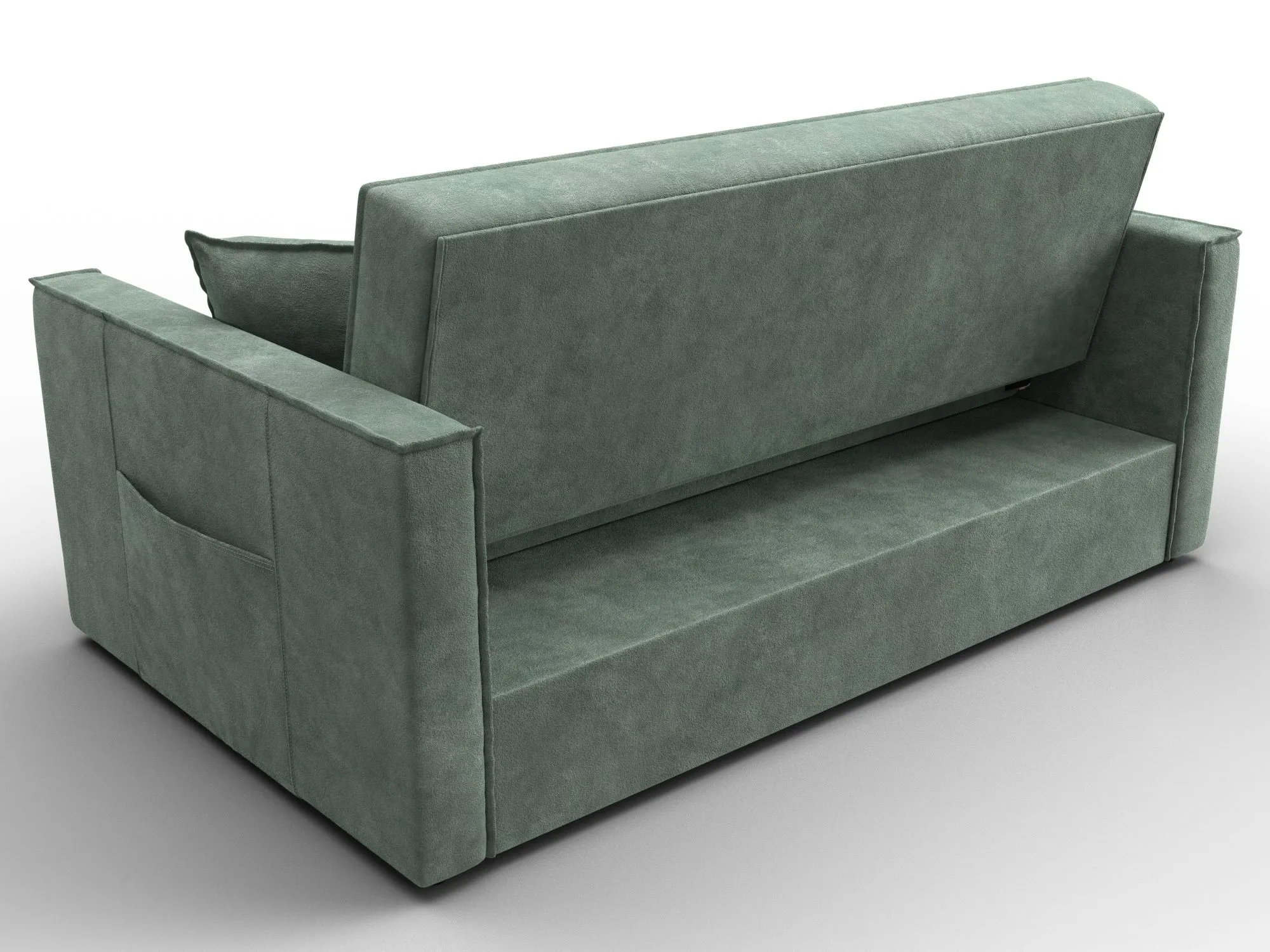 Диван прямой Лига-104 (140) ( BRUT 08 зеленый )